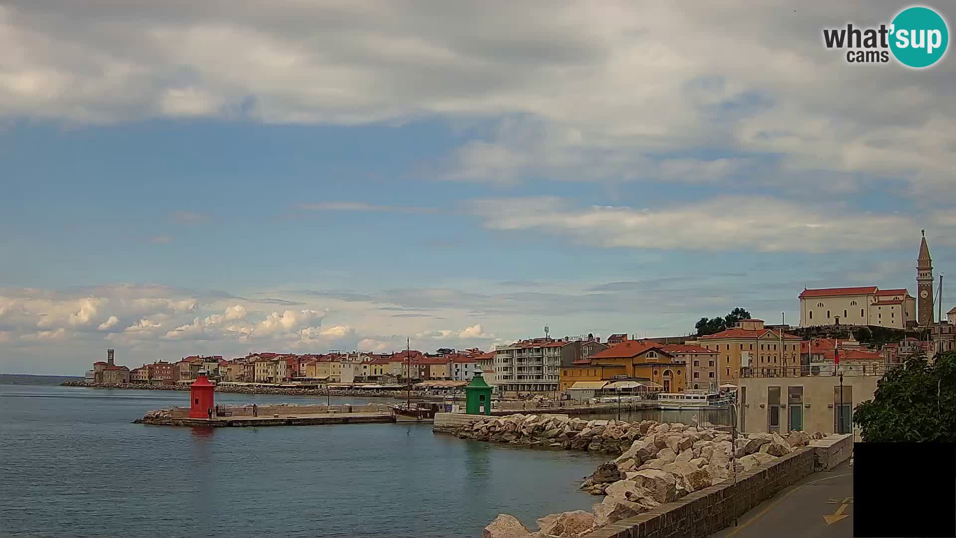 Piran – view to Punta and Mandrač