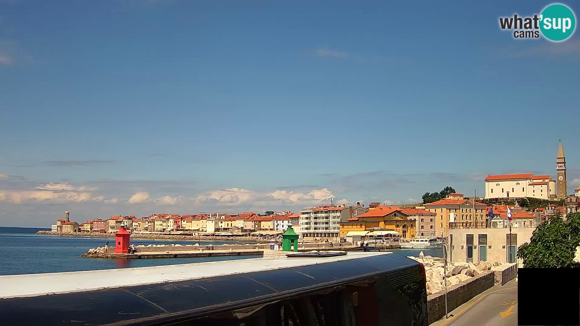 Piran – view to Punta and Mandrač