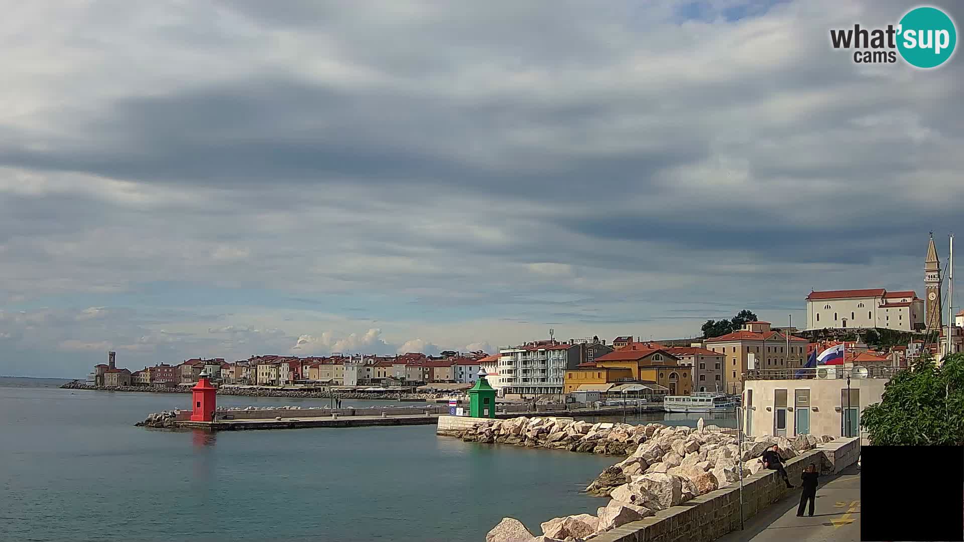 Piran – view to Punta and Mandrač