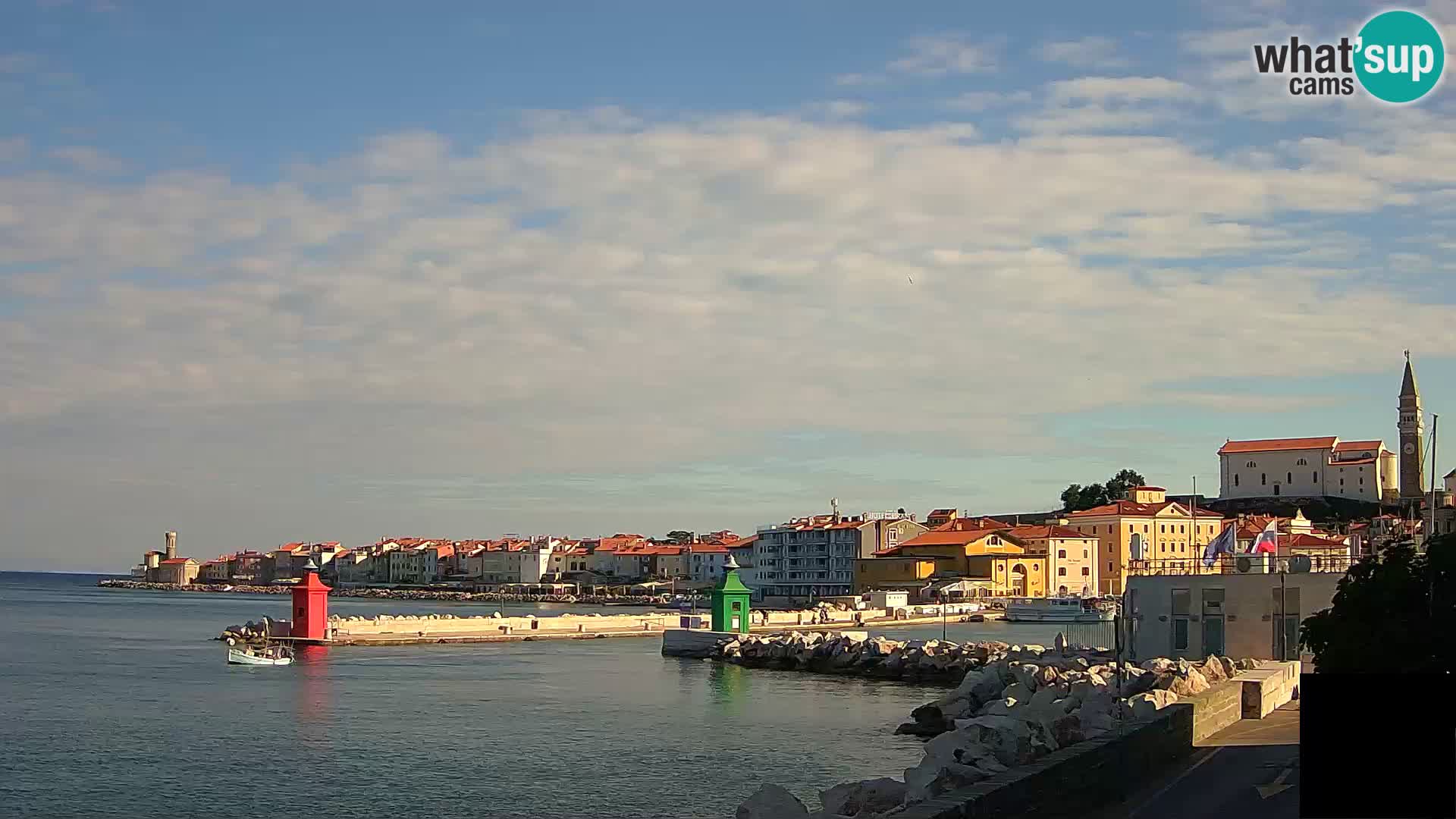 Piran – view to Punta and Mandrač