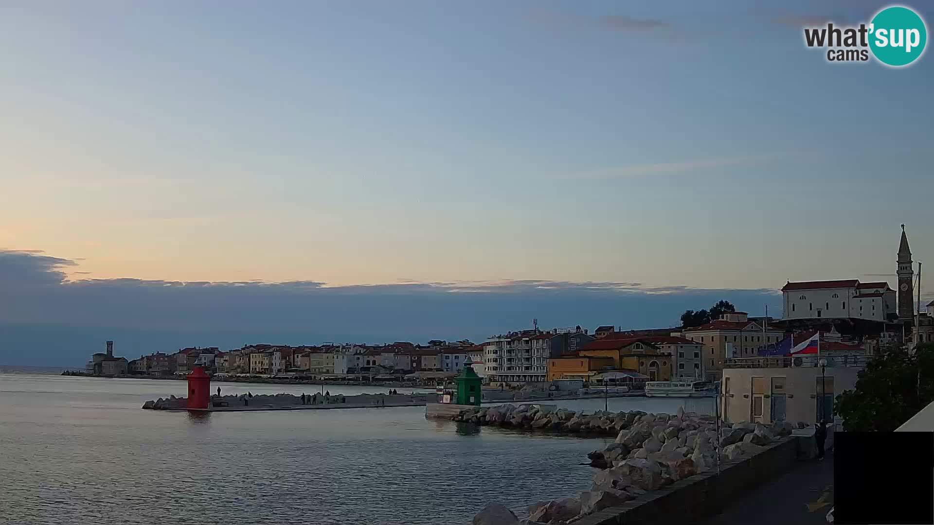 Piran – view to Punta and Mandrač