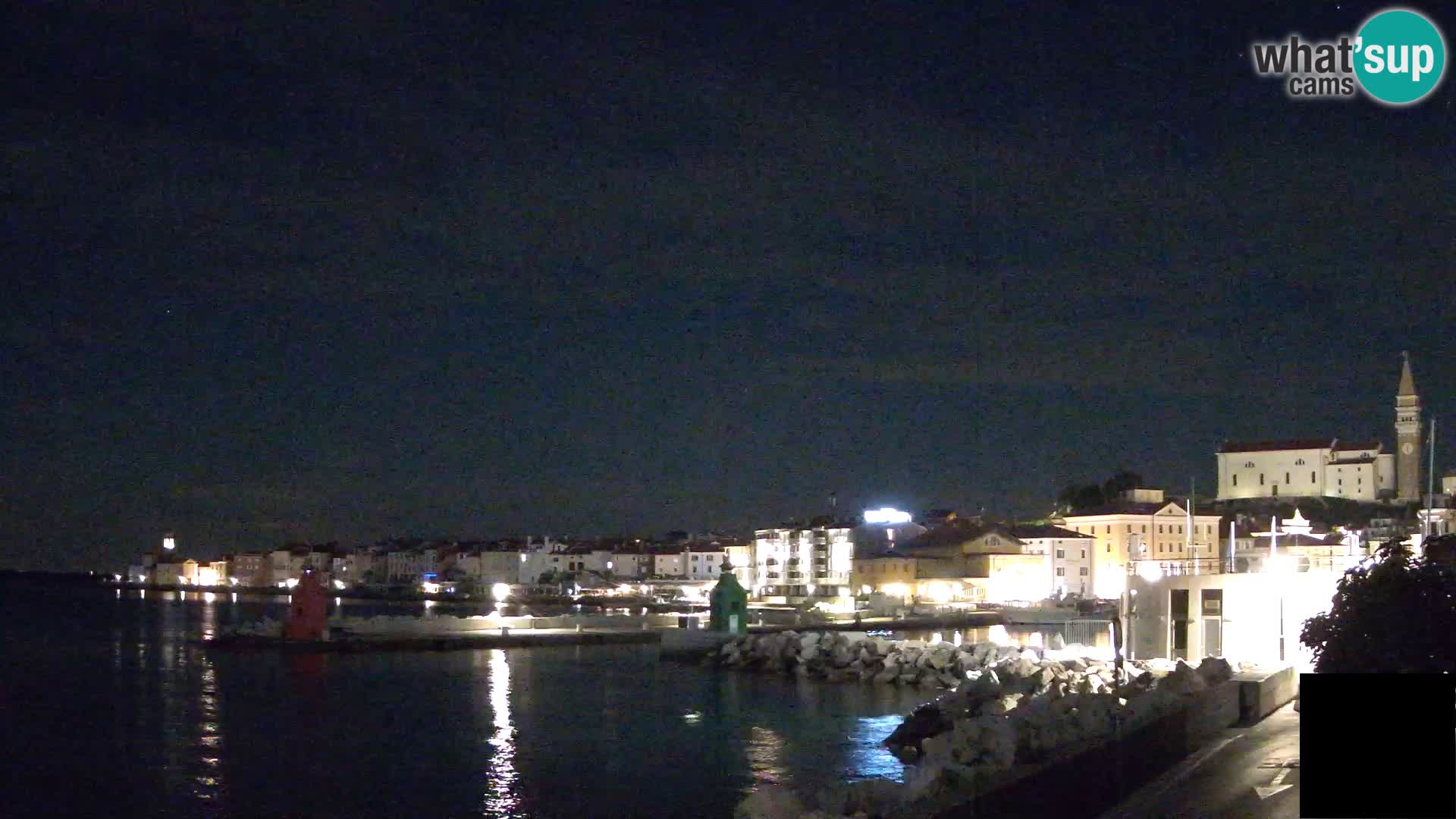 Piran – view to Punta and Mandrač