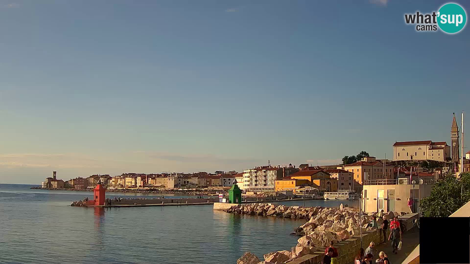 Piran – view to Punta and Mandrač