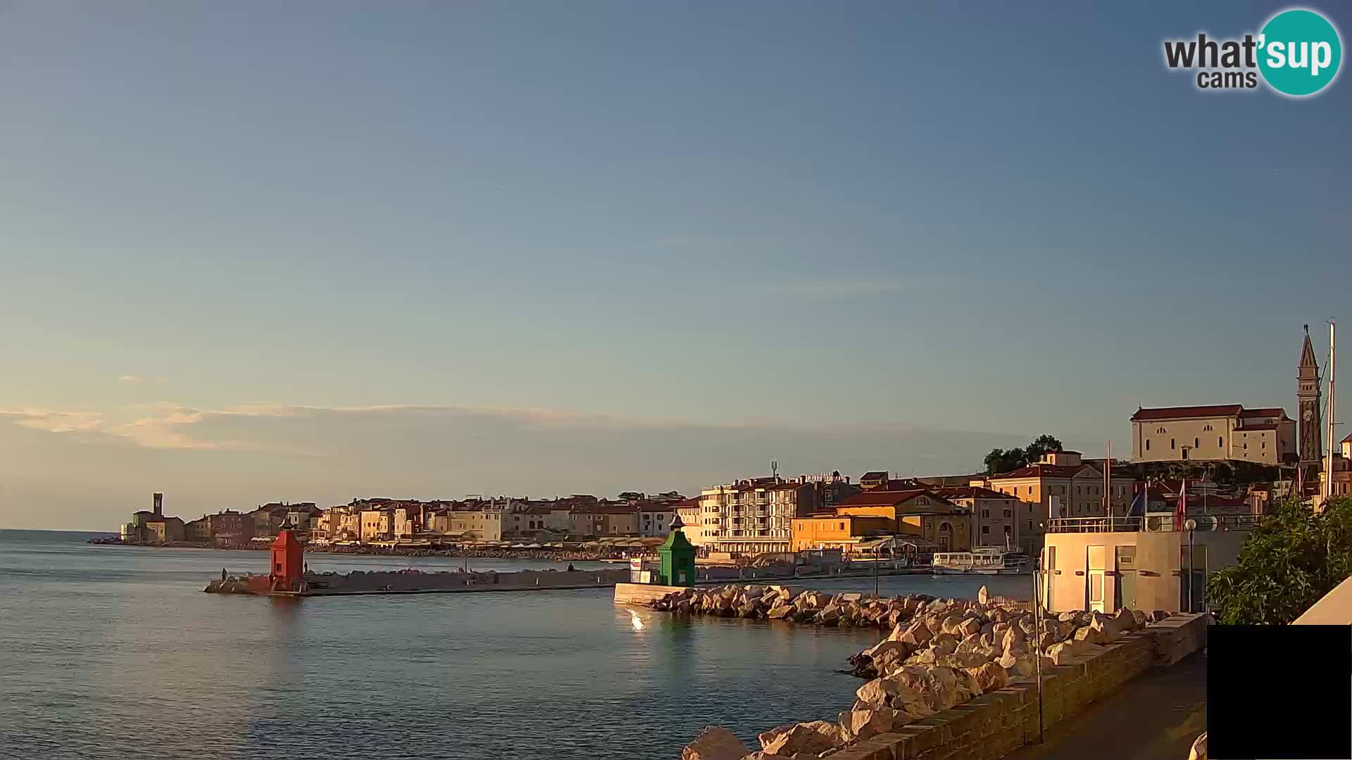 Pirano – vista verso la Punta e il “Mandrač”