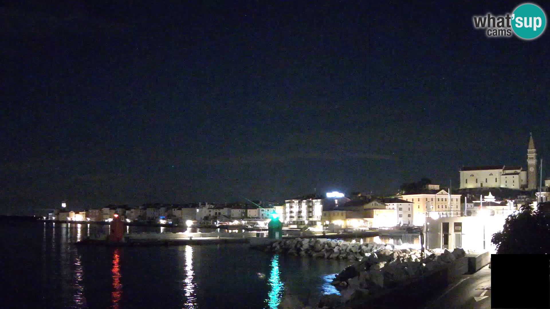 Piran – view to Punta and Mandrač