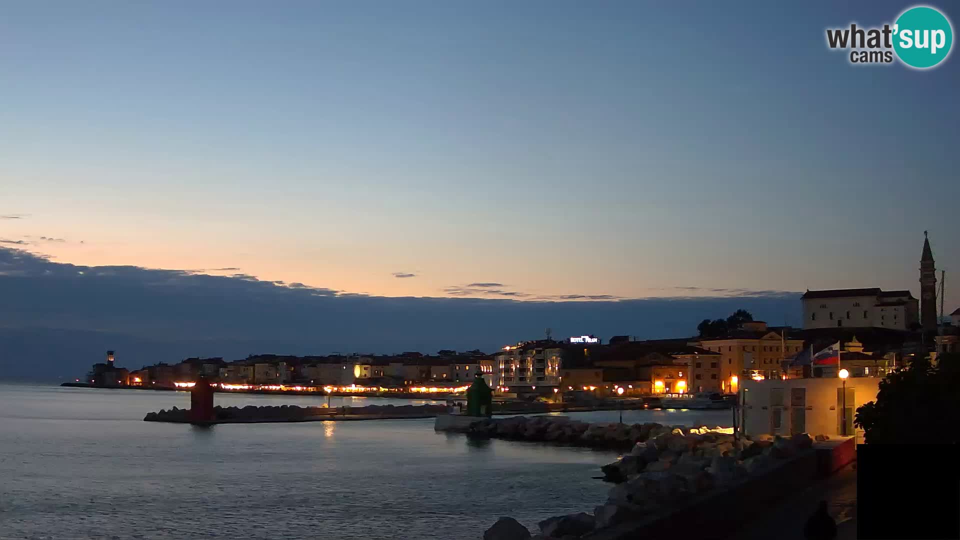 Piran – view to Punta and Mandrač
