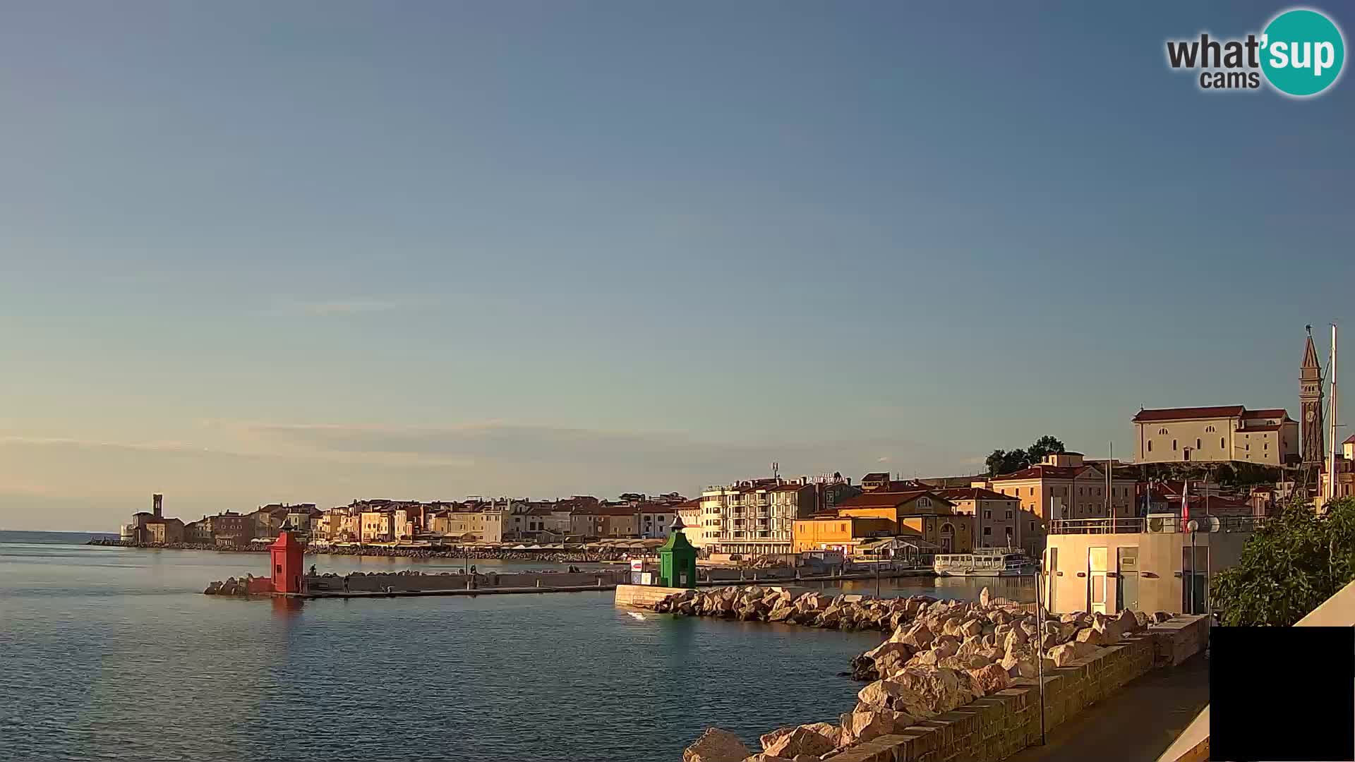 Piran – view to Punta and Mandrač
