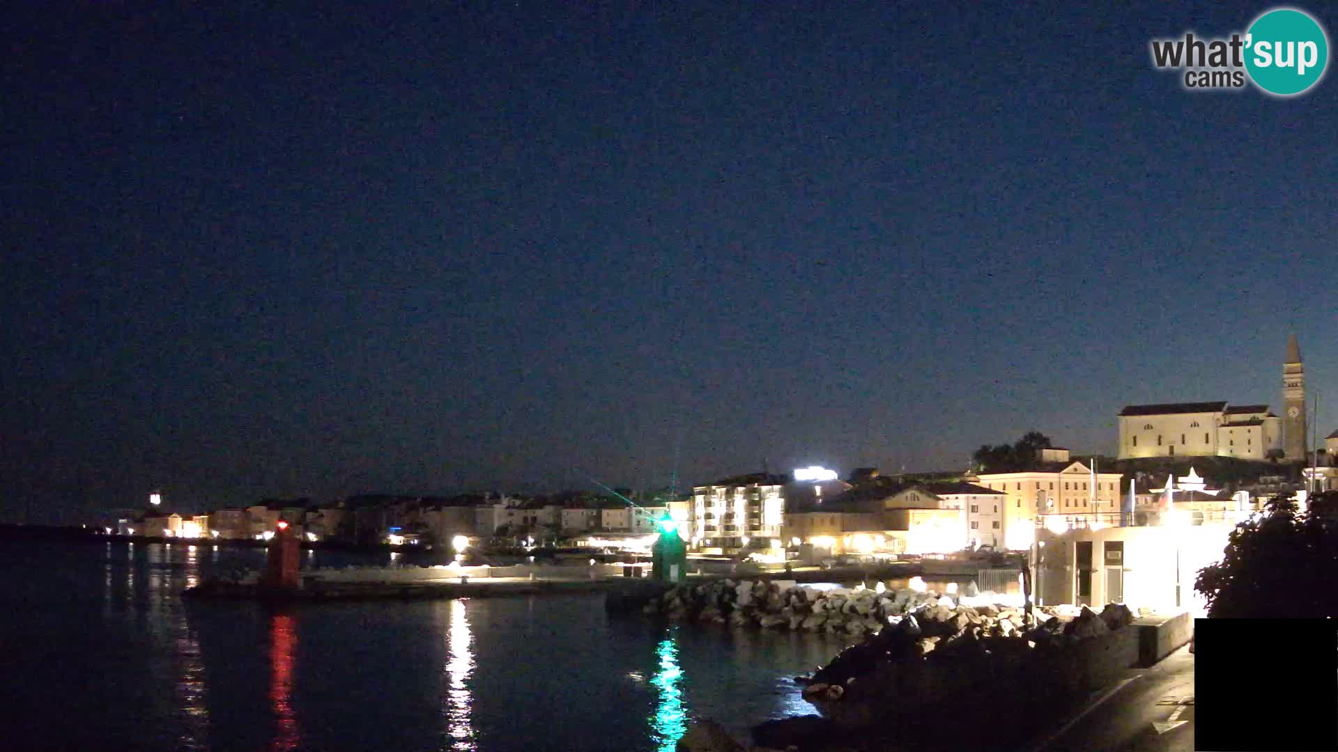 Pirano – vista verso la Punta e il “Mandrač”