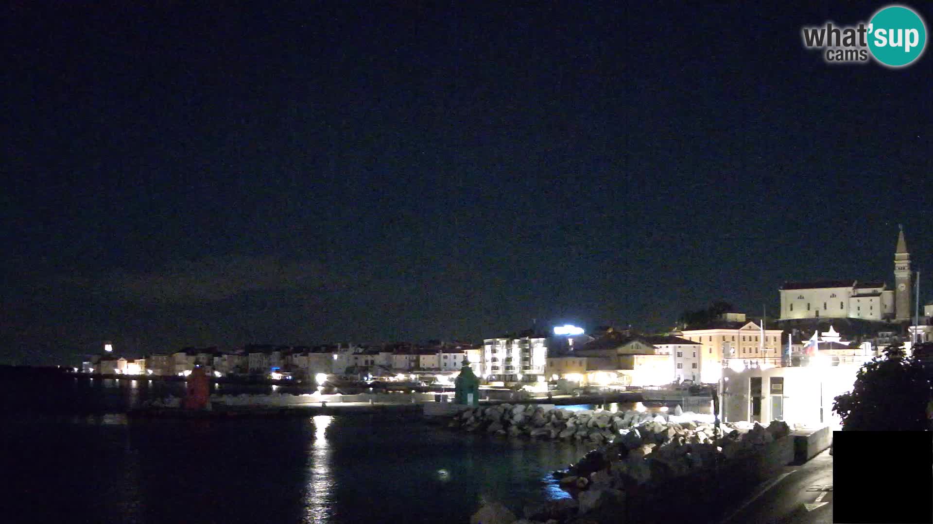 Piran – view to Punta and Mandrač