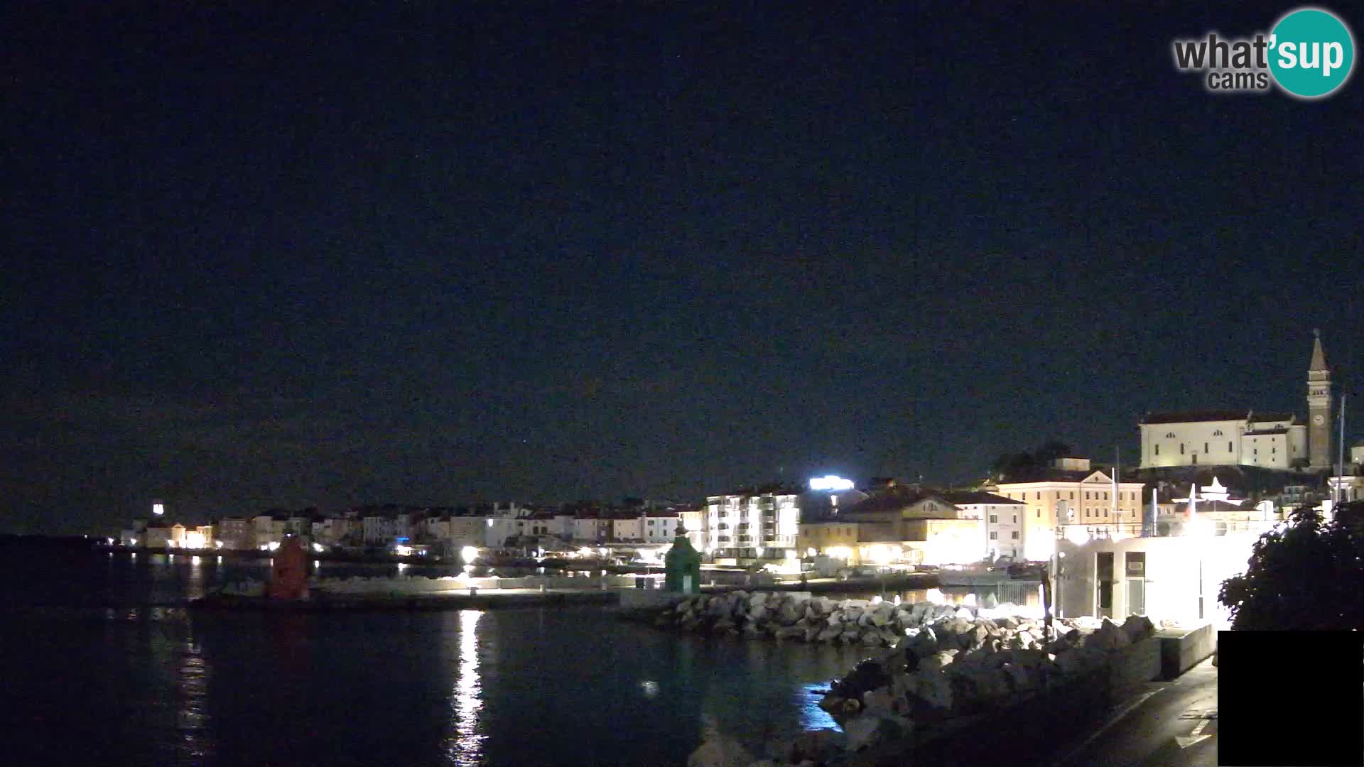 Piran – view to Punta and Mandrač