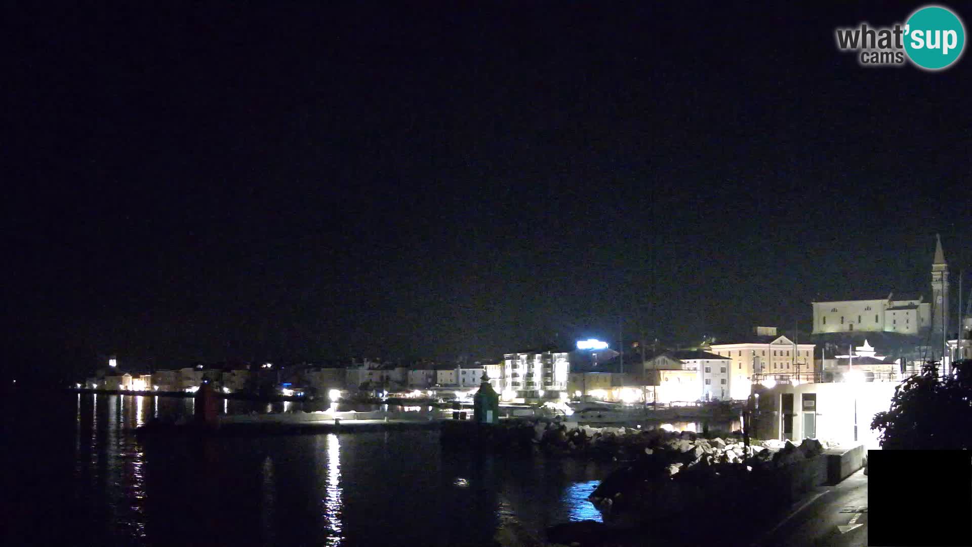 Piran – view to Punta and Mandrač