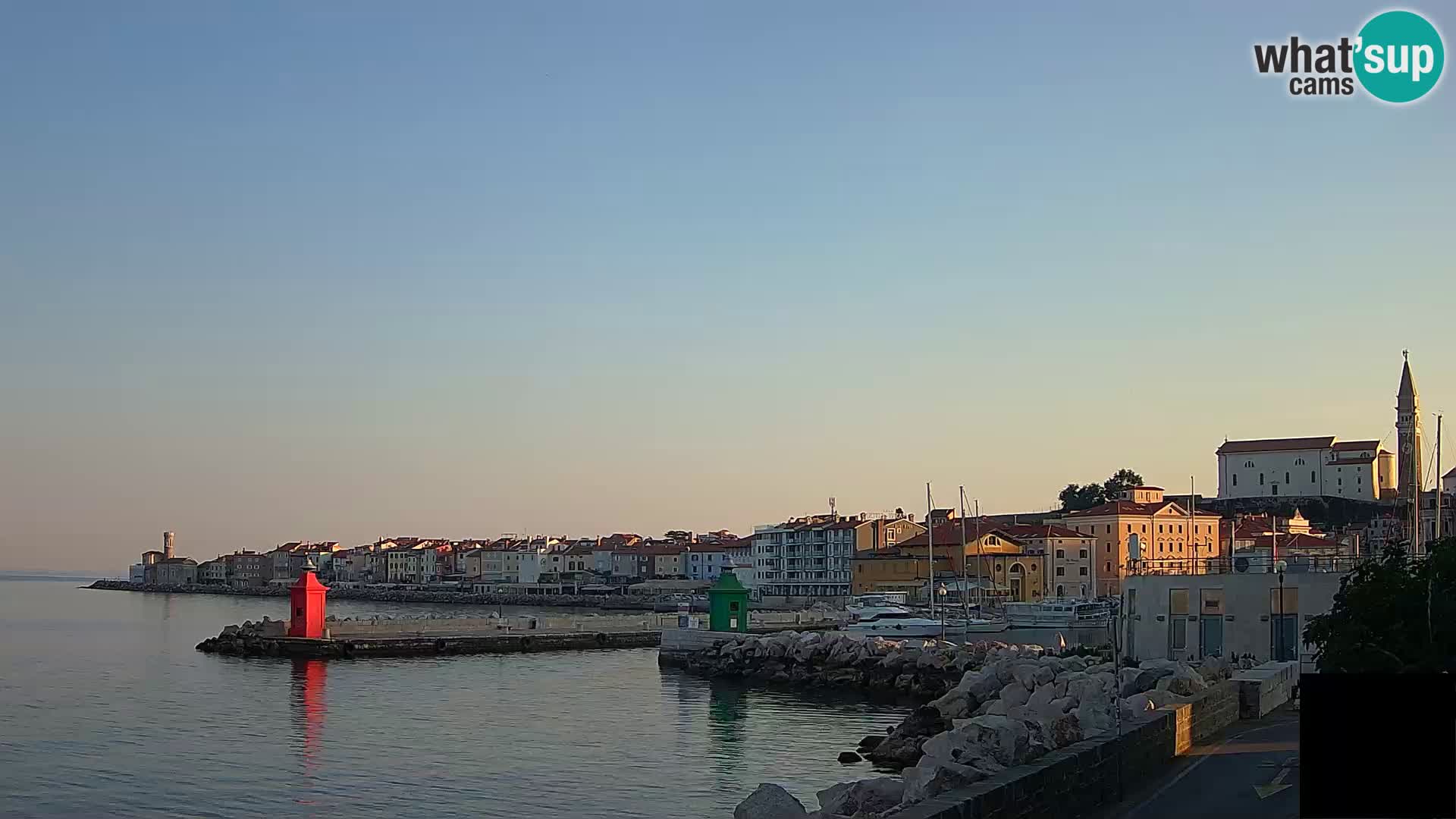 Piran – view to Punta and Mandrač