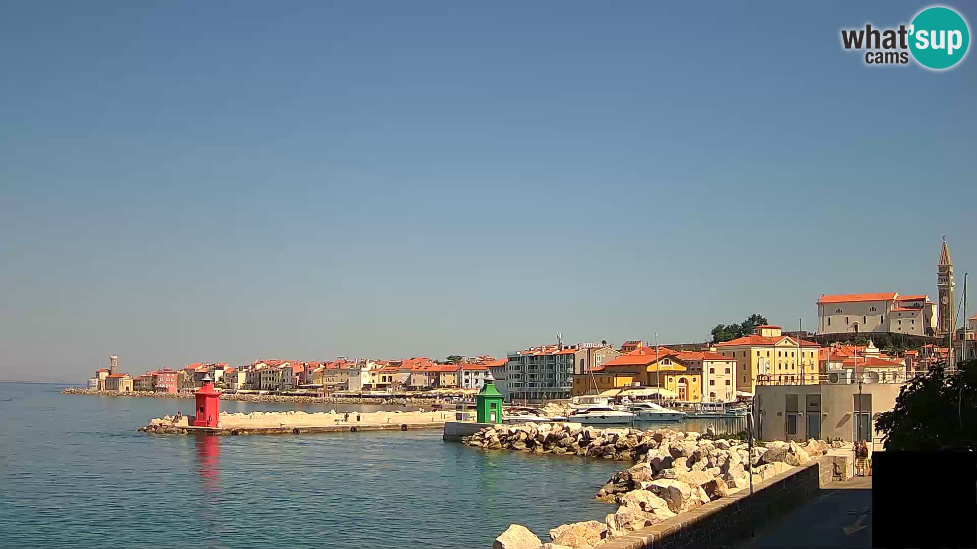 Piran – view to Punta and Mandrač