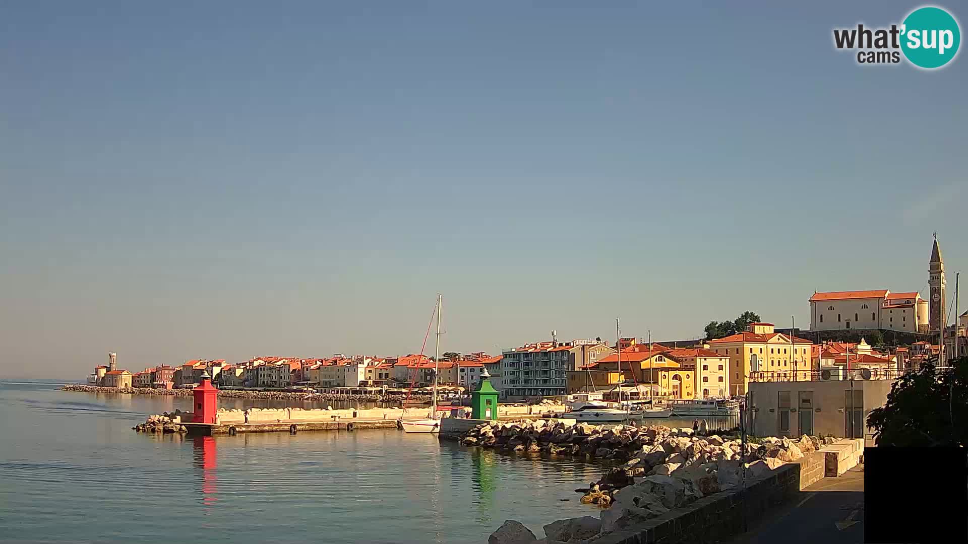Piran – view to Punta and Mandrač