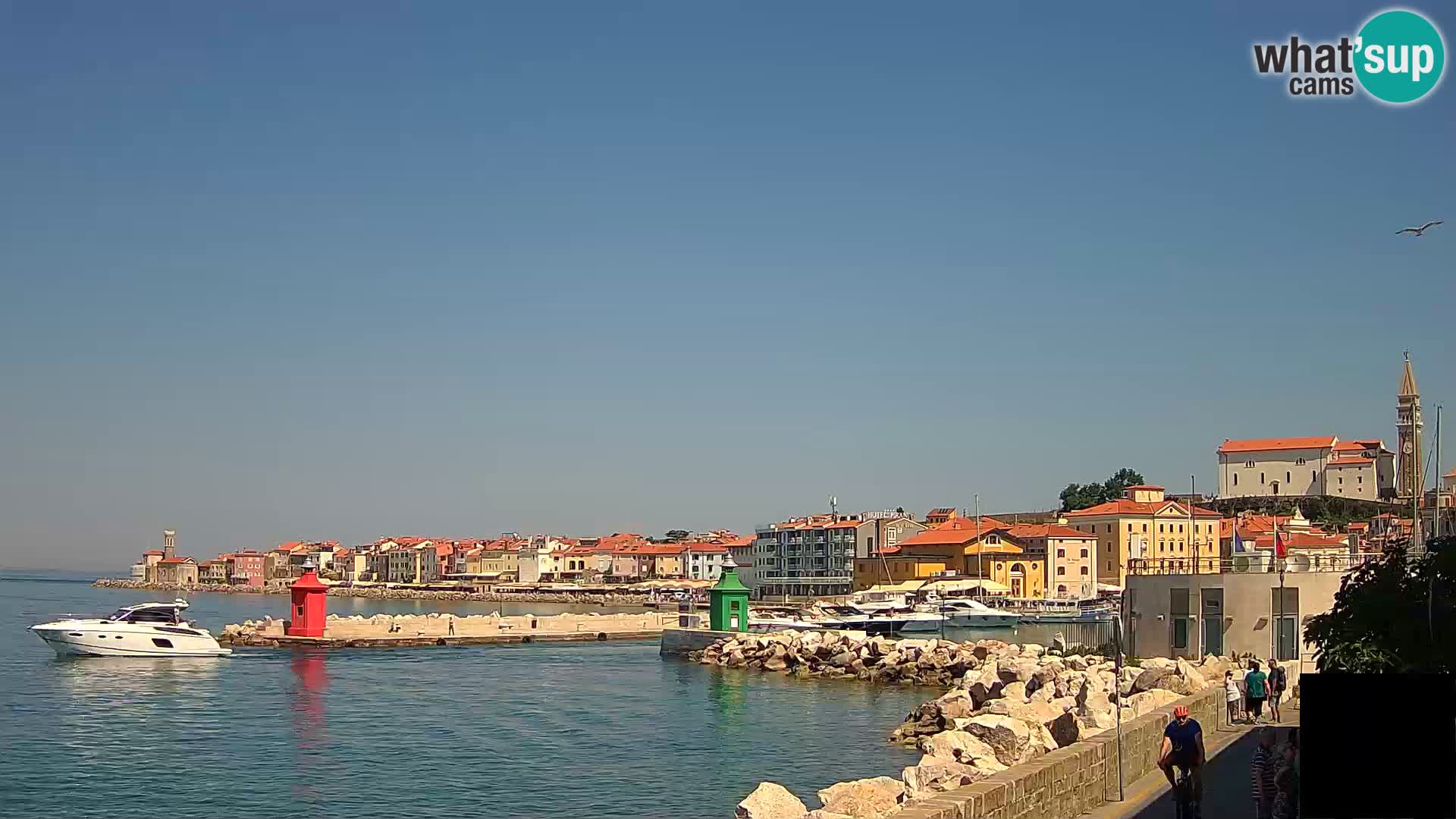 Piran – view to Punta and Mandrač