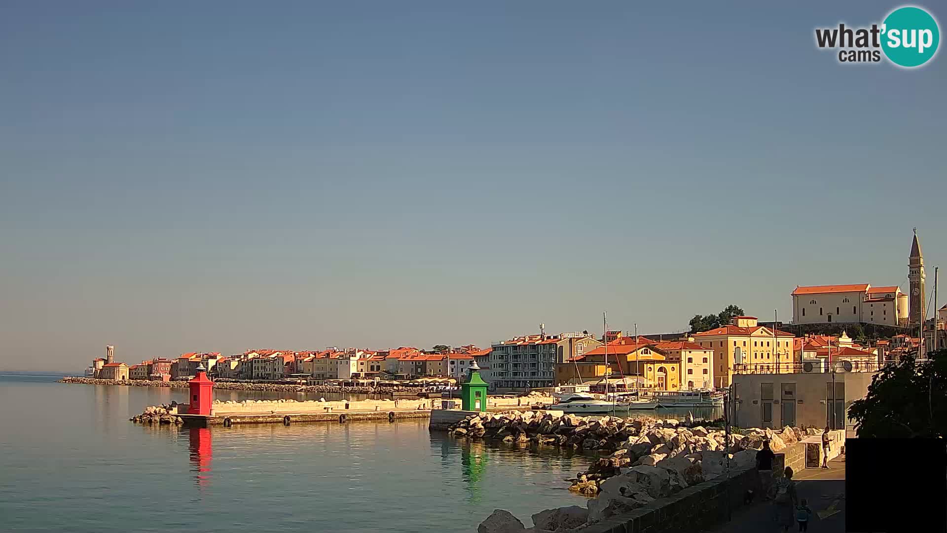 Piran – view to Punta and Mandrač