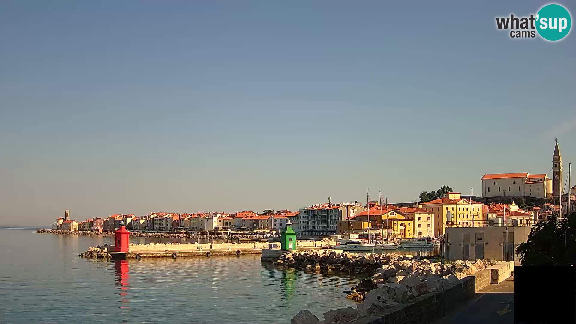 Piran – view to Punta and Mandrač