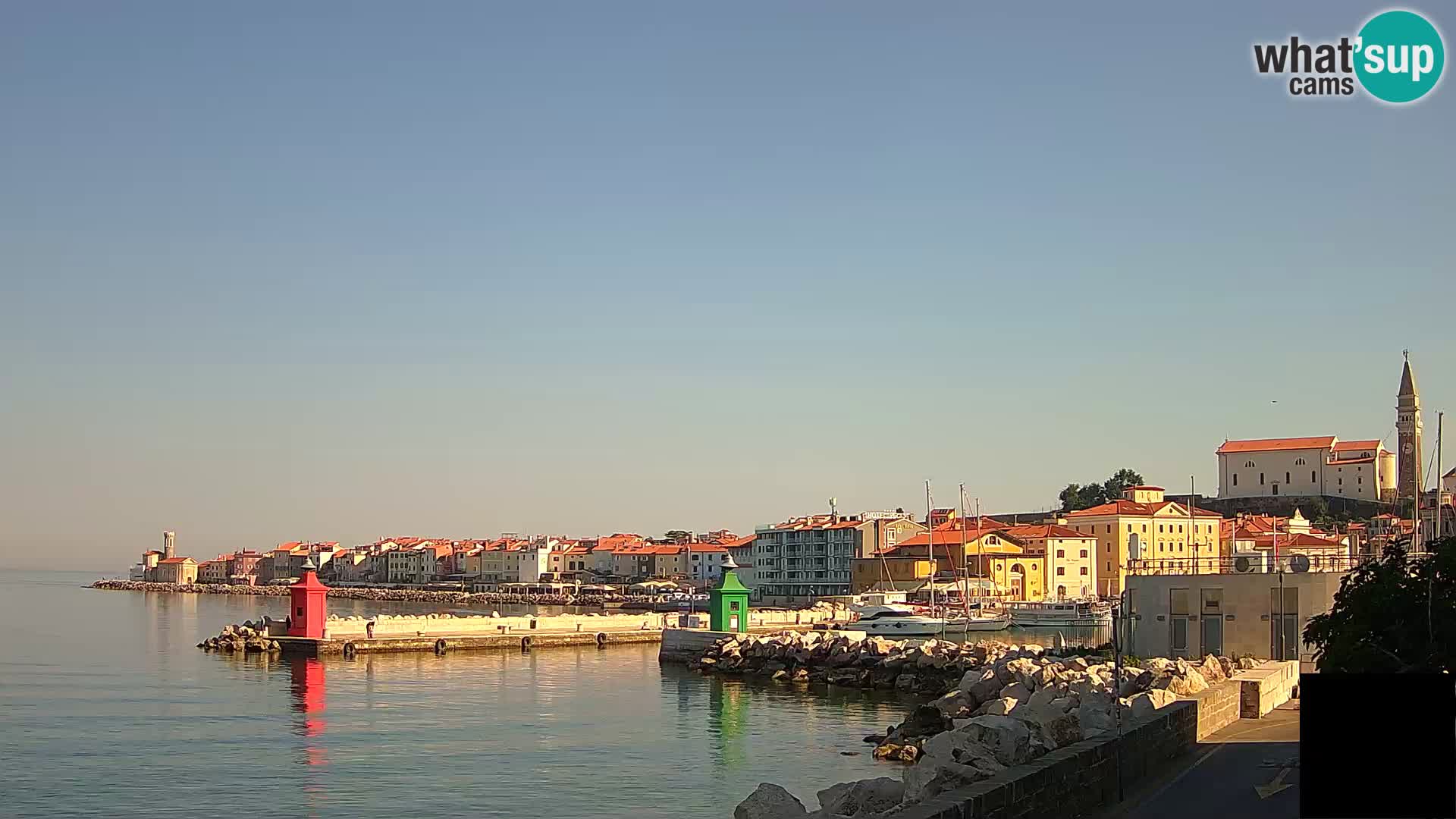 Piran – view to Punta and Mandrač
