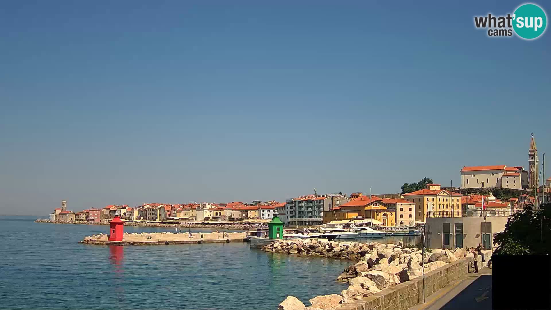 Piran – view to Punta and Mandrač