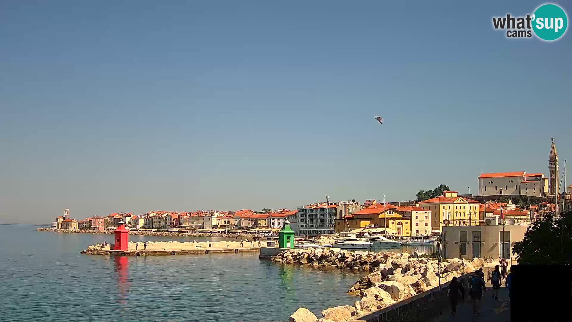 Piran – view to Punta and Mandrač