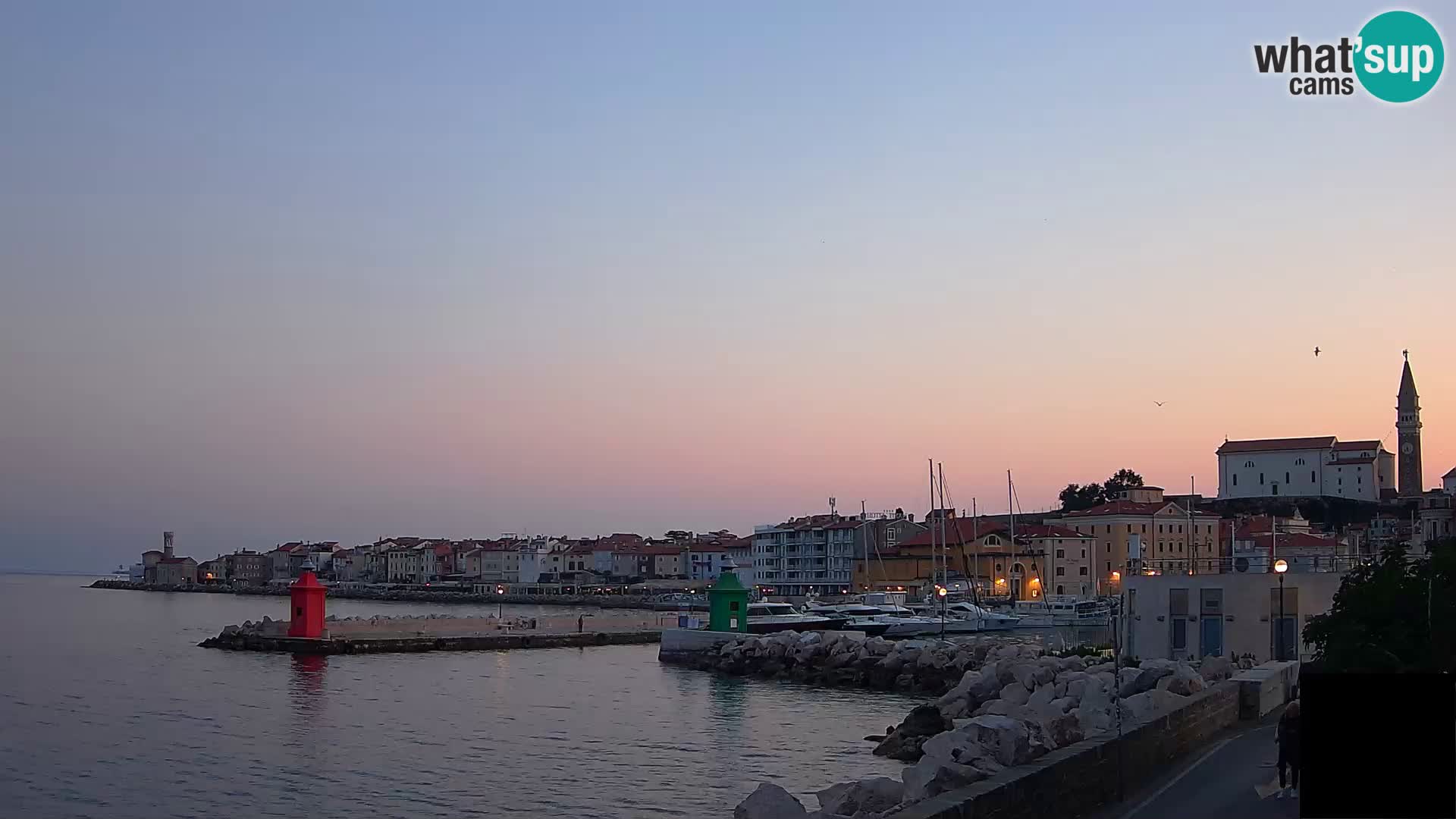 Piran – view to Punta and Mandrač