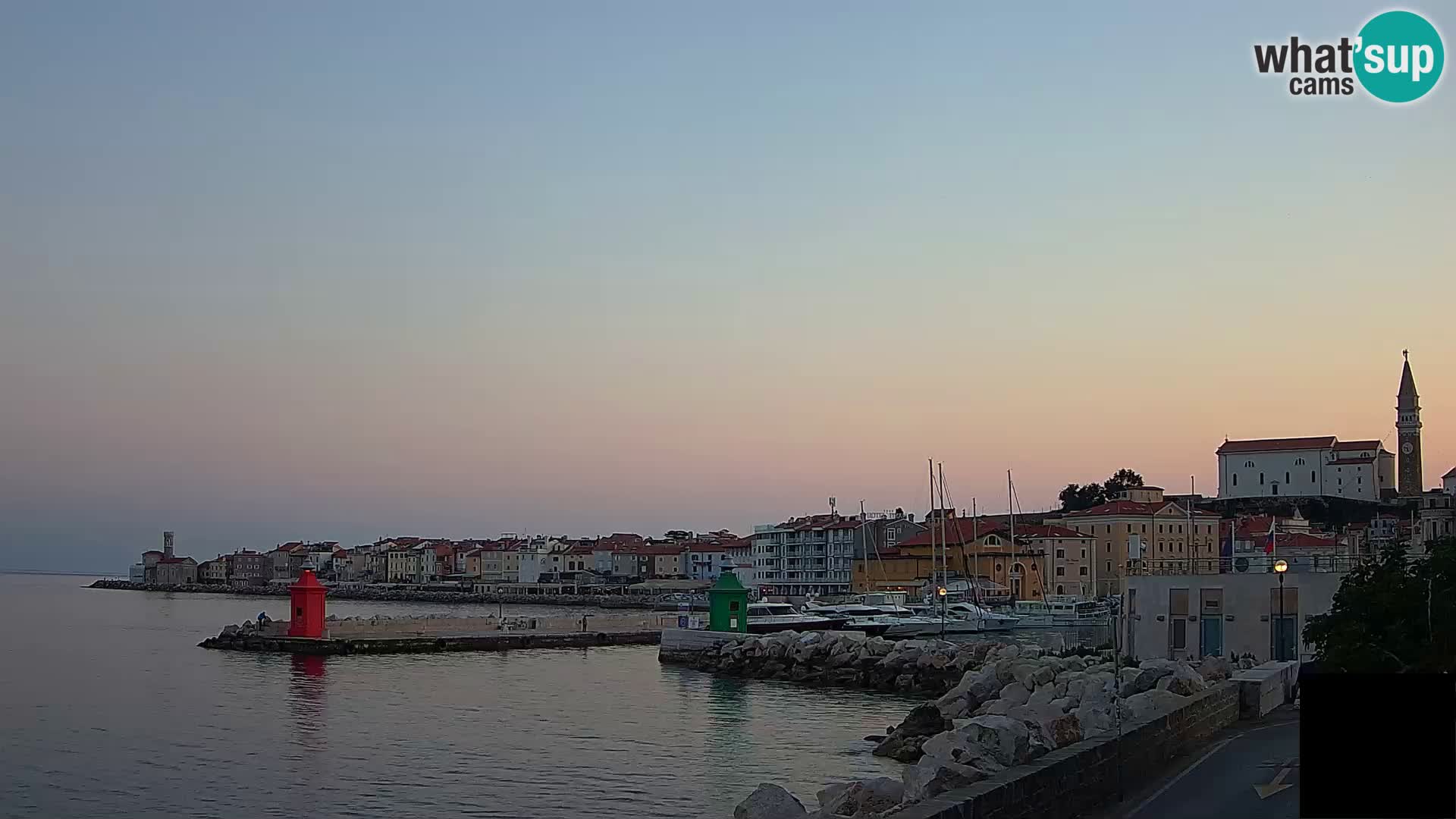 Pirano – vista verso la Punta e il “Mandrač”