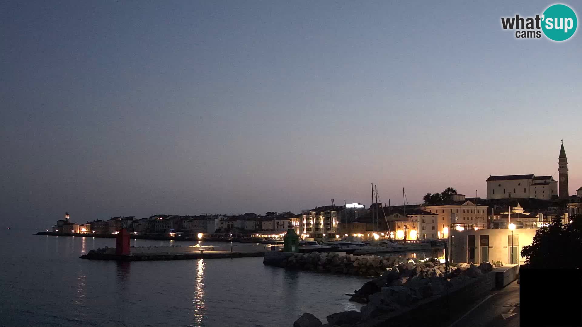 Pirano – vista verso la Punta e il “Mandrač”