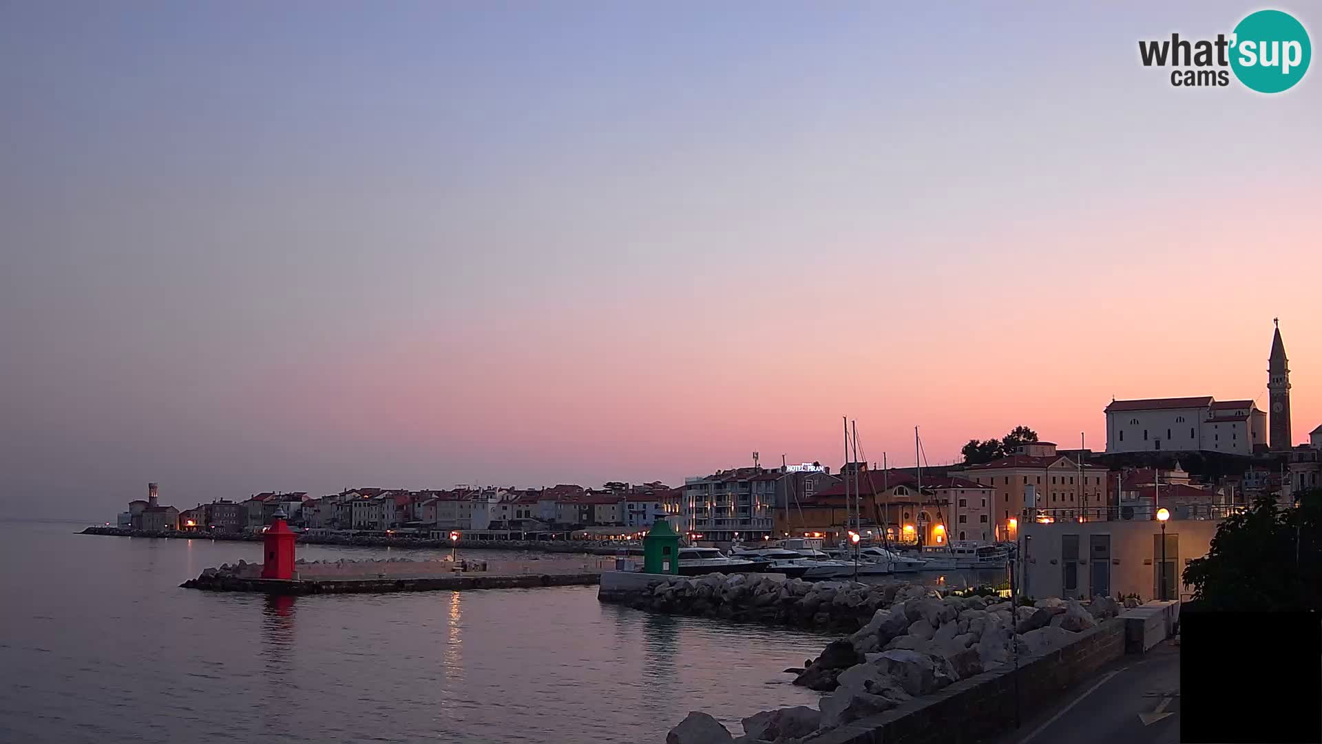 Pirano – vista verso la Punta e il “Mandrač”