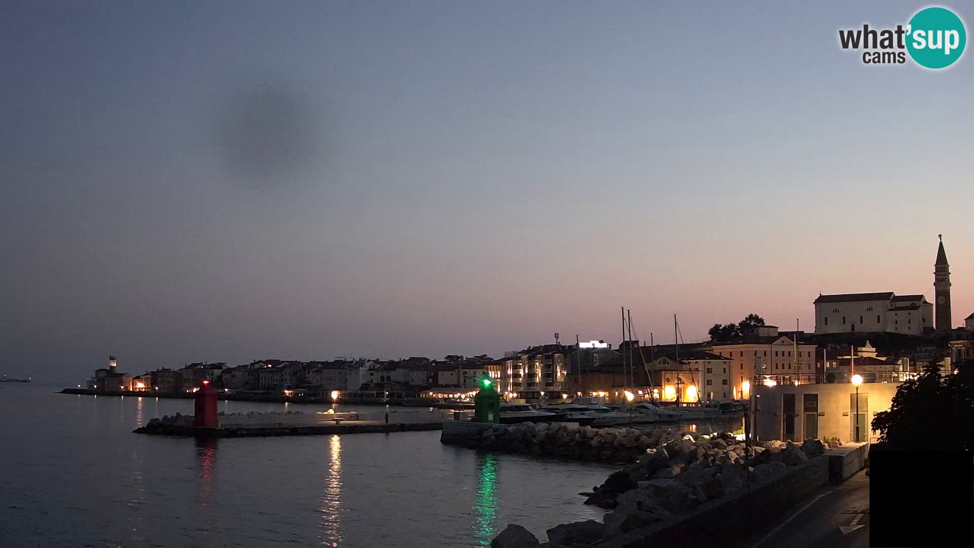 Piran – view to Punta and Mandrač