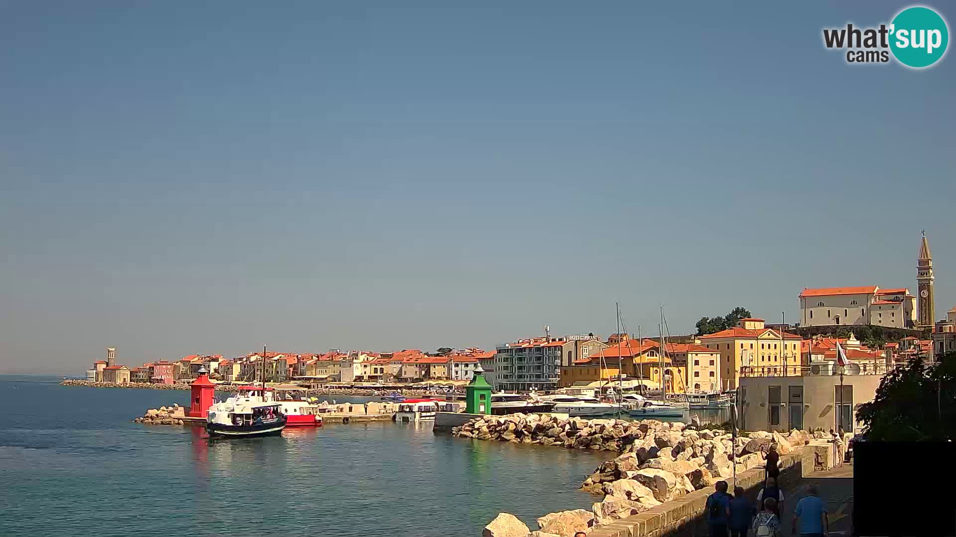 Pirano – vista verso la Punta e il “Mandrač”