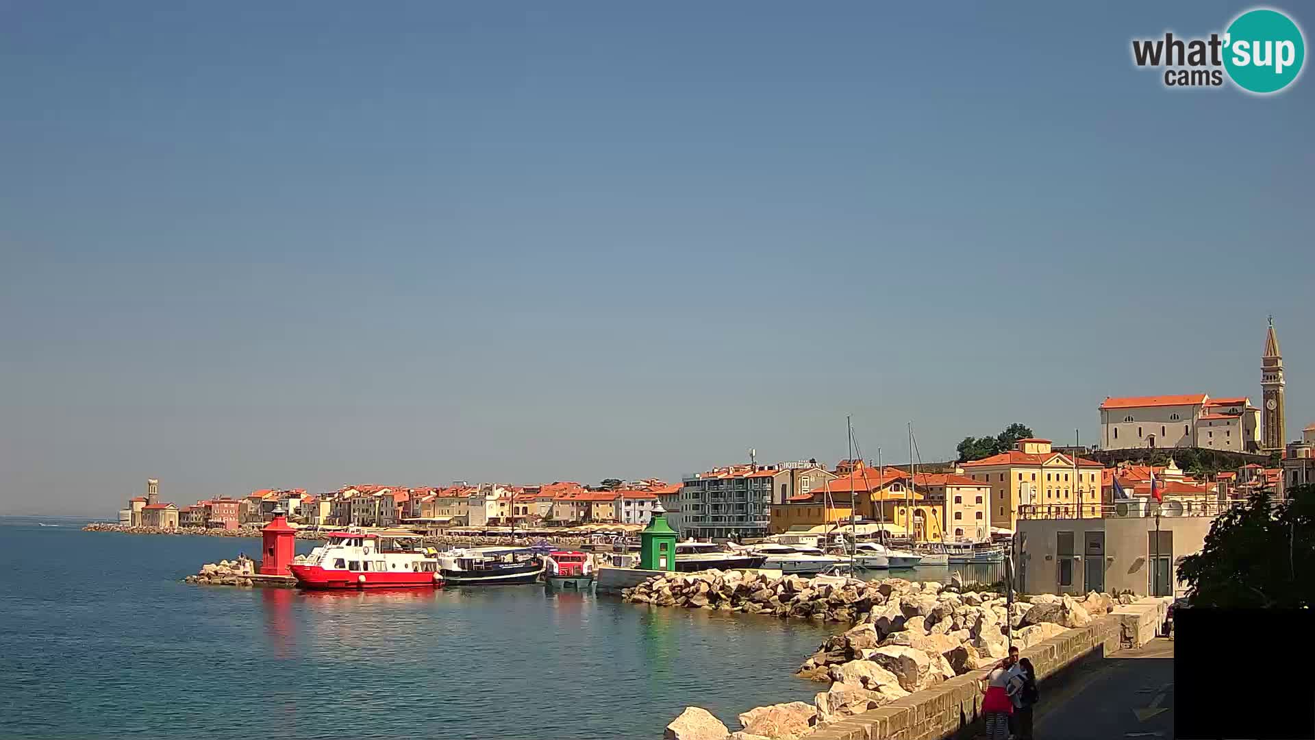 Piran – view to Punta and Mandrač