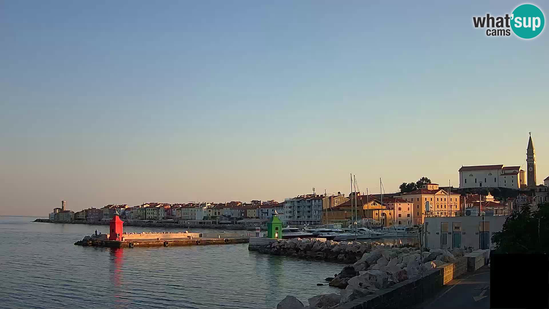 Pirano – vista verso la Punta e il “Mandrač”