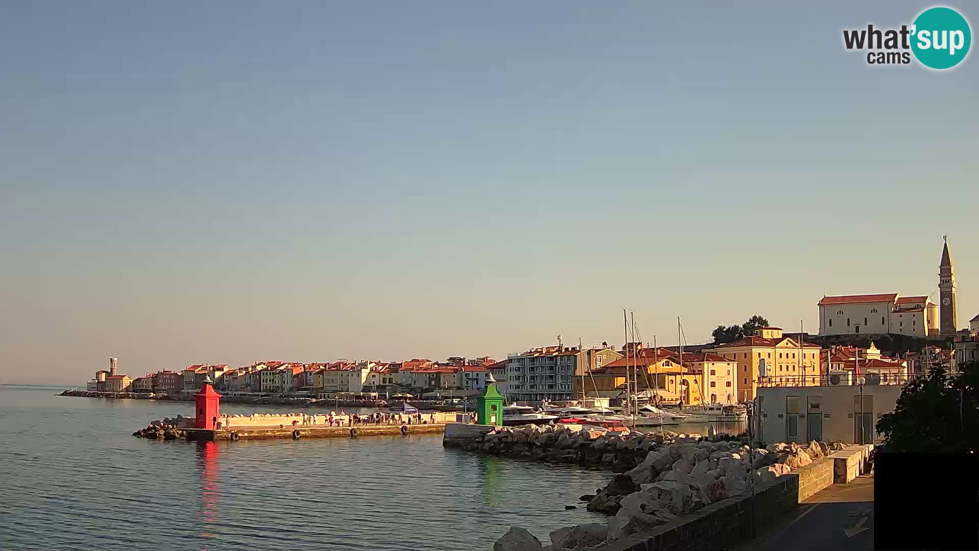 Piran – view to Punta and Mandrač