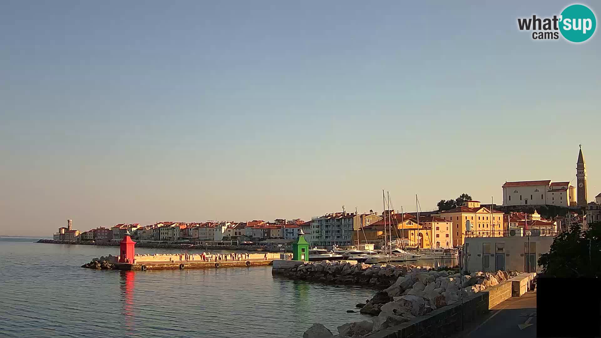 Piran – view to Punta and Mandrač