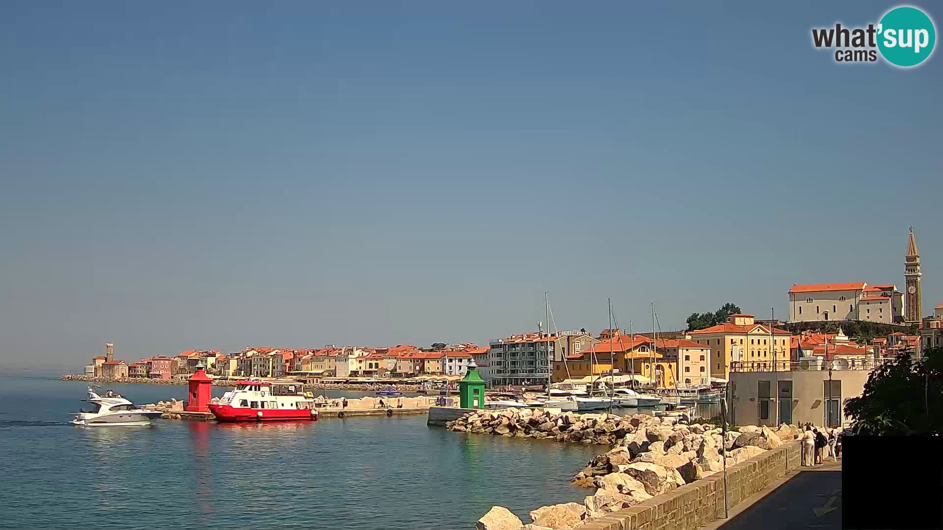 Piran – view to Punta and Mandrač