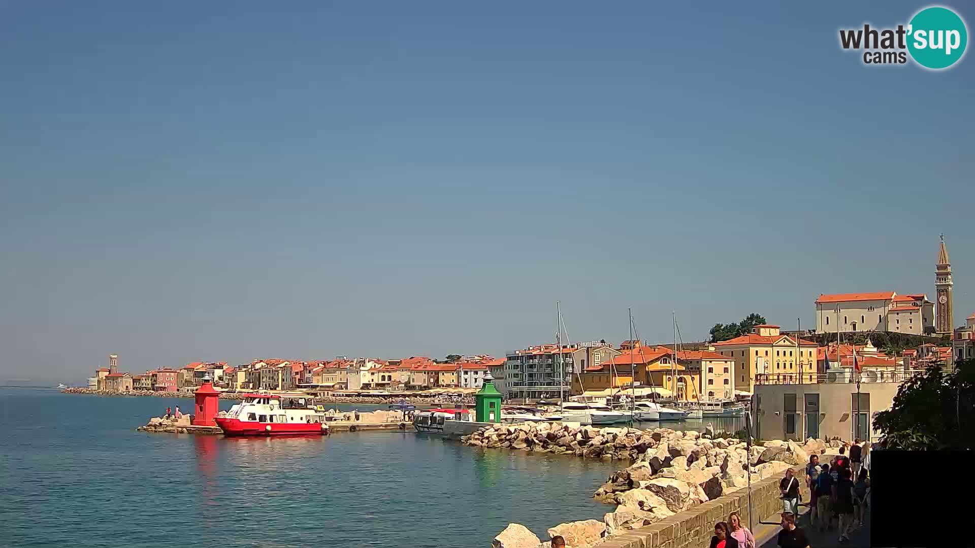 Pirano – vista verso la Punta e il “Mandrač”