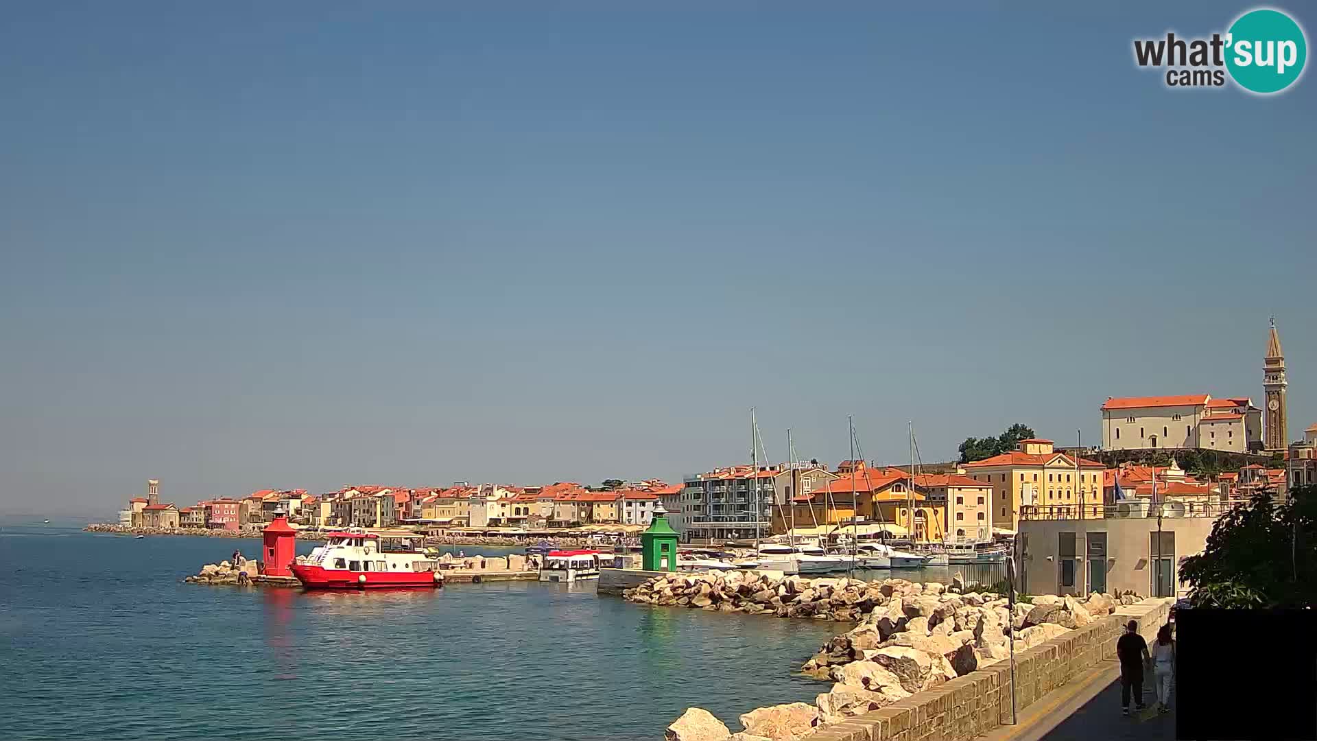 Piran – view to Punta and Mandrač