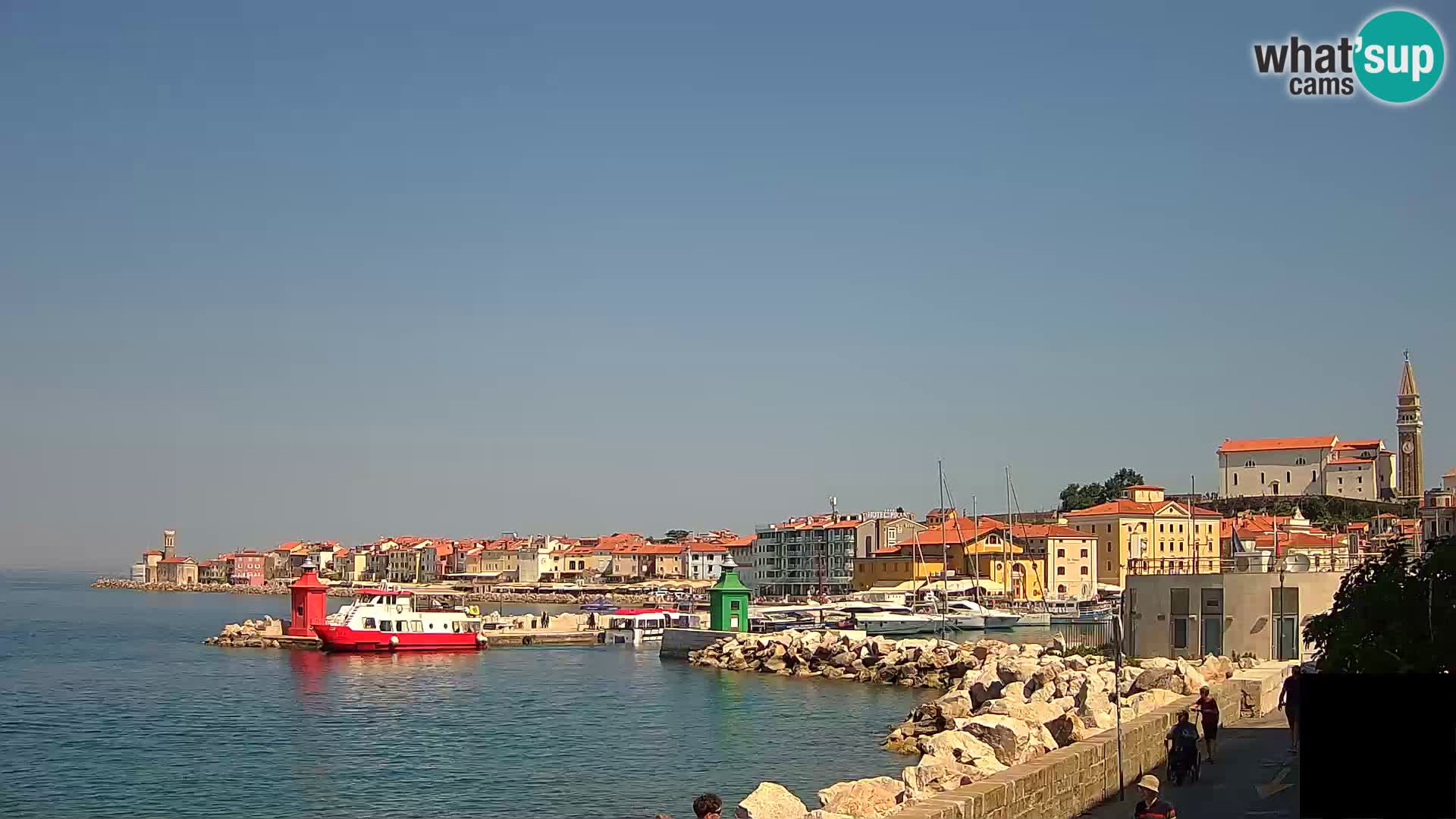 Piran – view to Punta and Mandrač