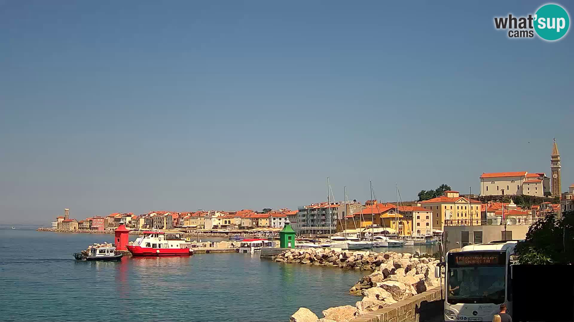 Piran – view to Punta and Mandrač