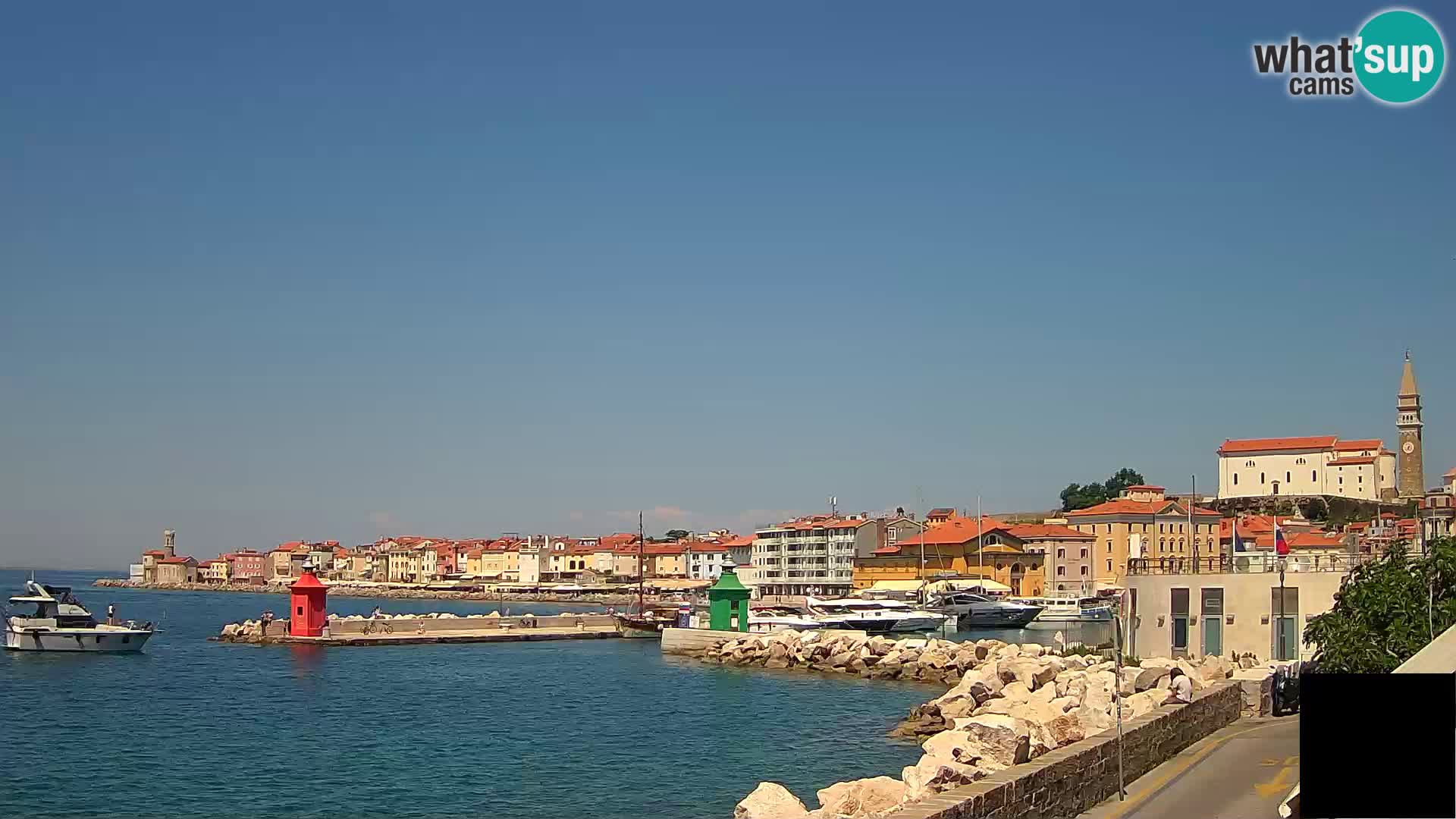 Piran – view to Punta and Mandrač