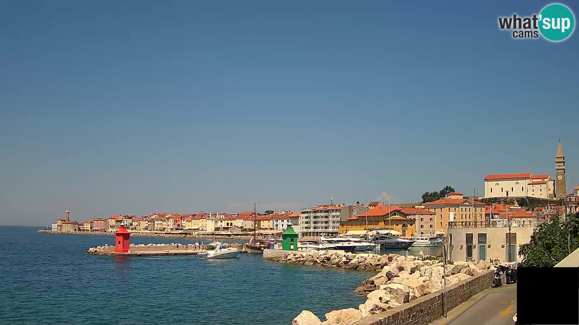 Piran – view to Punta and Mandrač