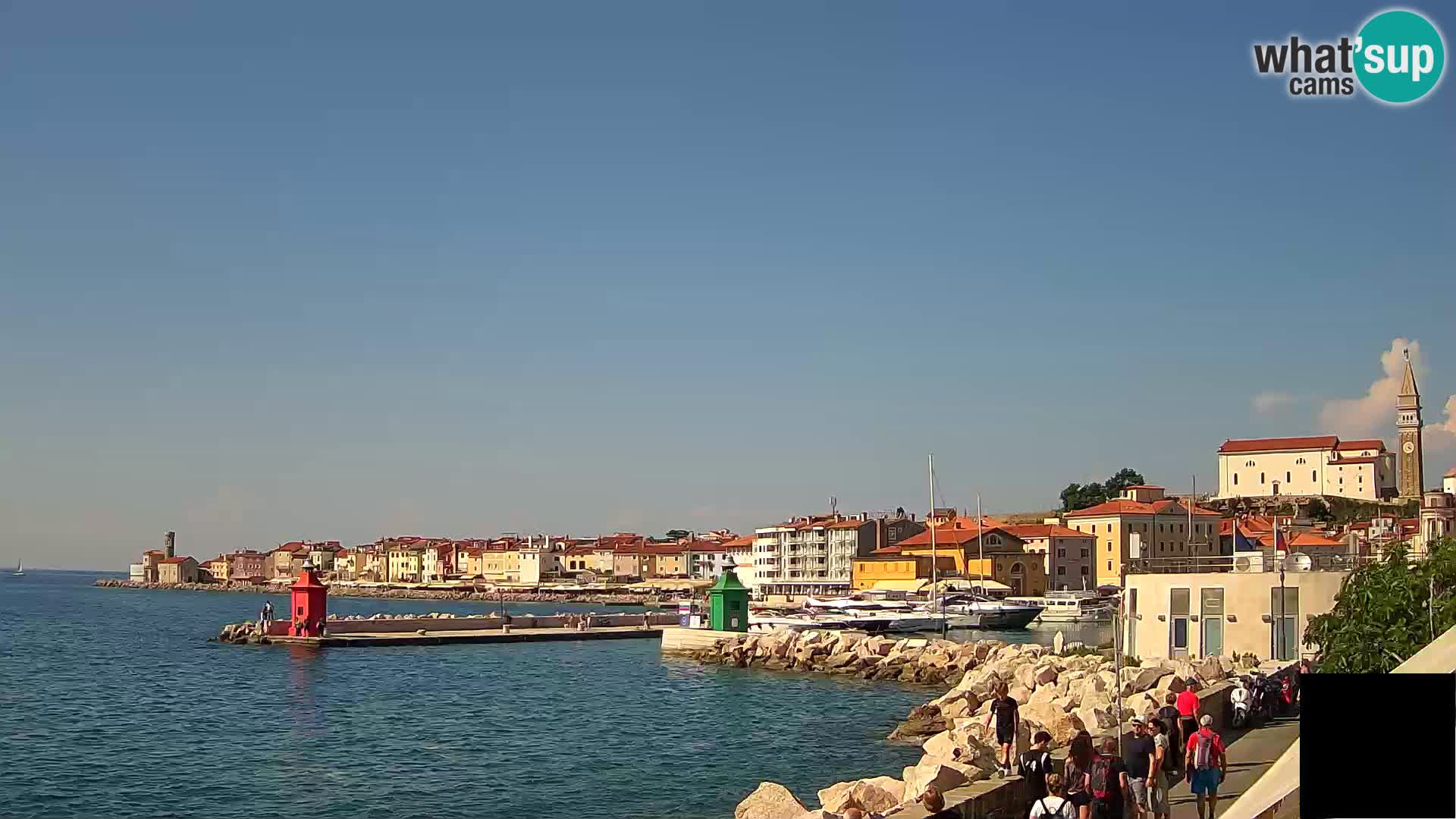 Piran – view to Punta and Mandrač