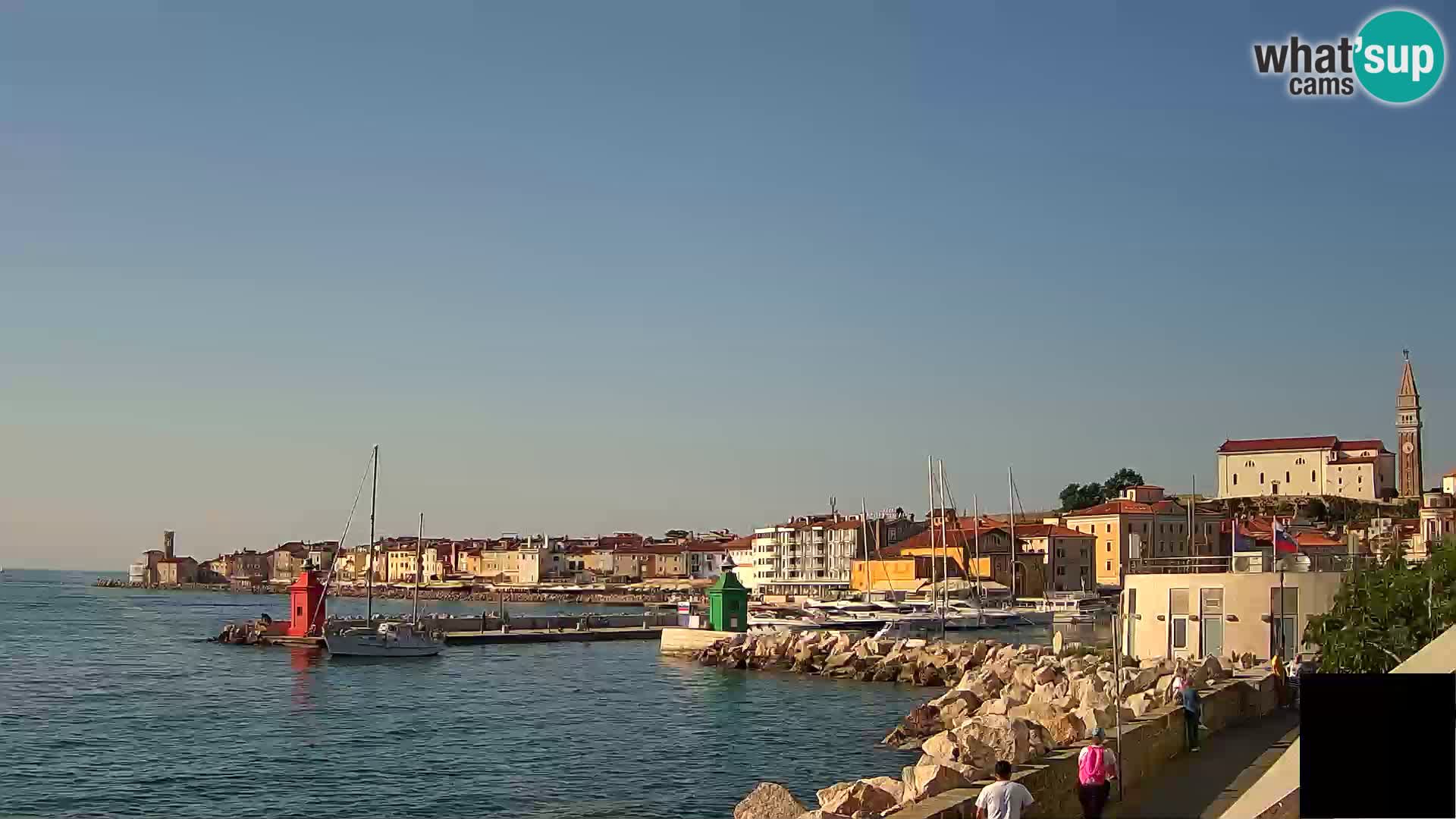 Piran – view to Punta and Mandrač