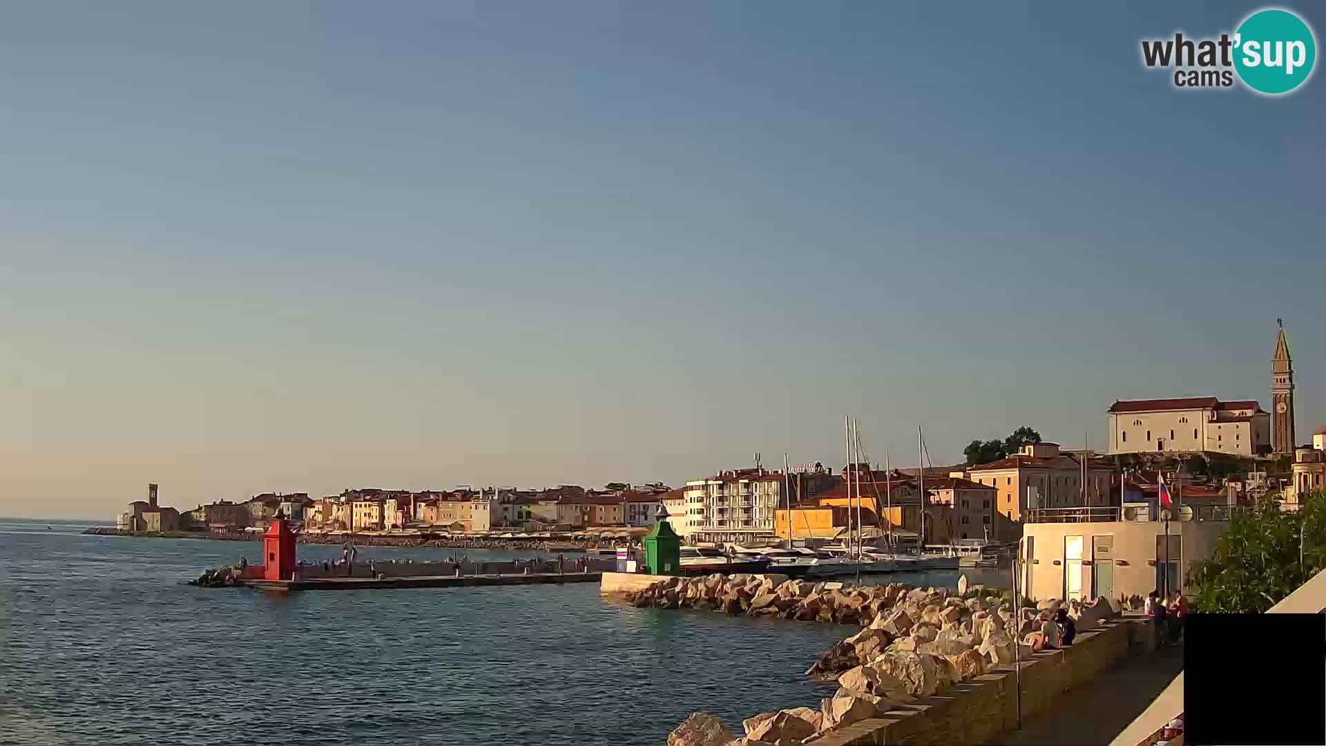 Piran – view to Punta and Mandrač
