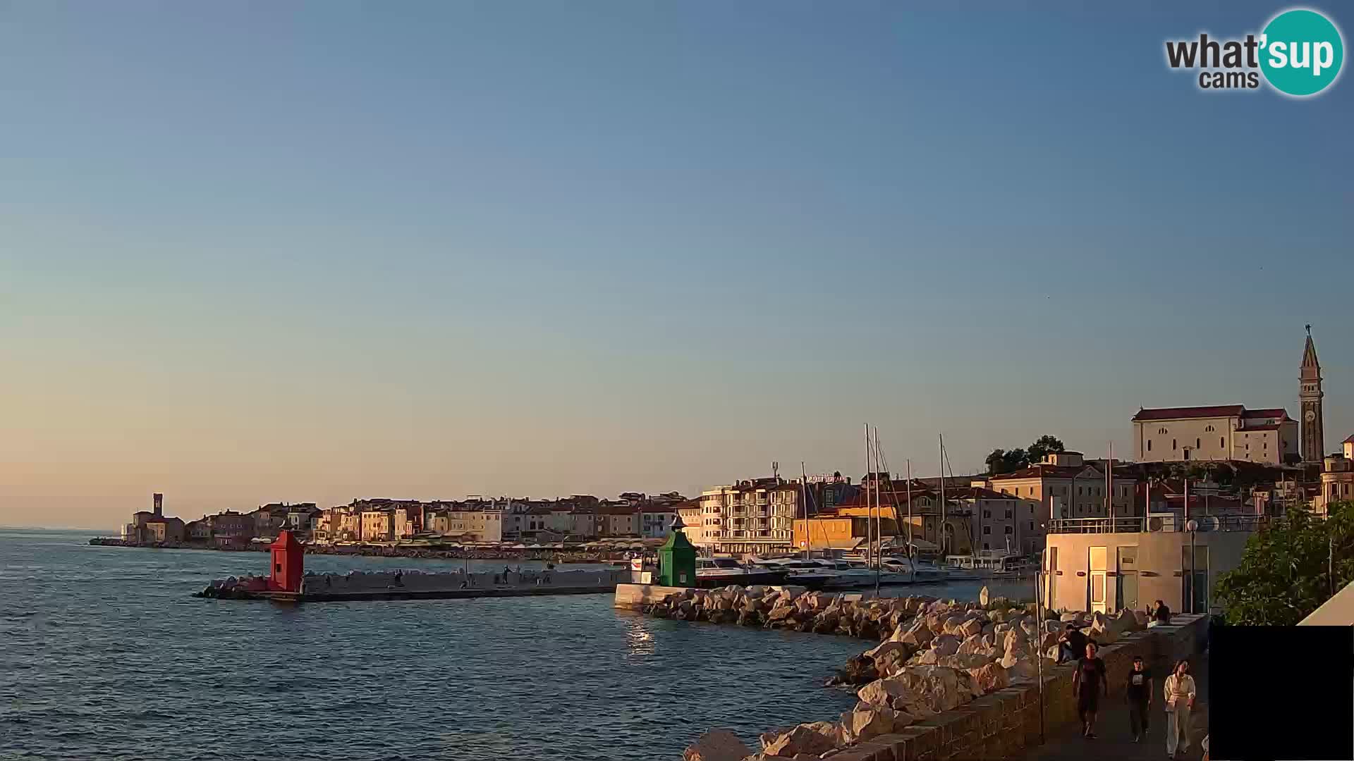 Piran – view to Punta and Mandrač