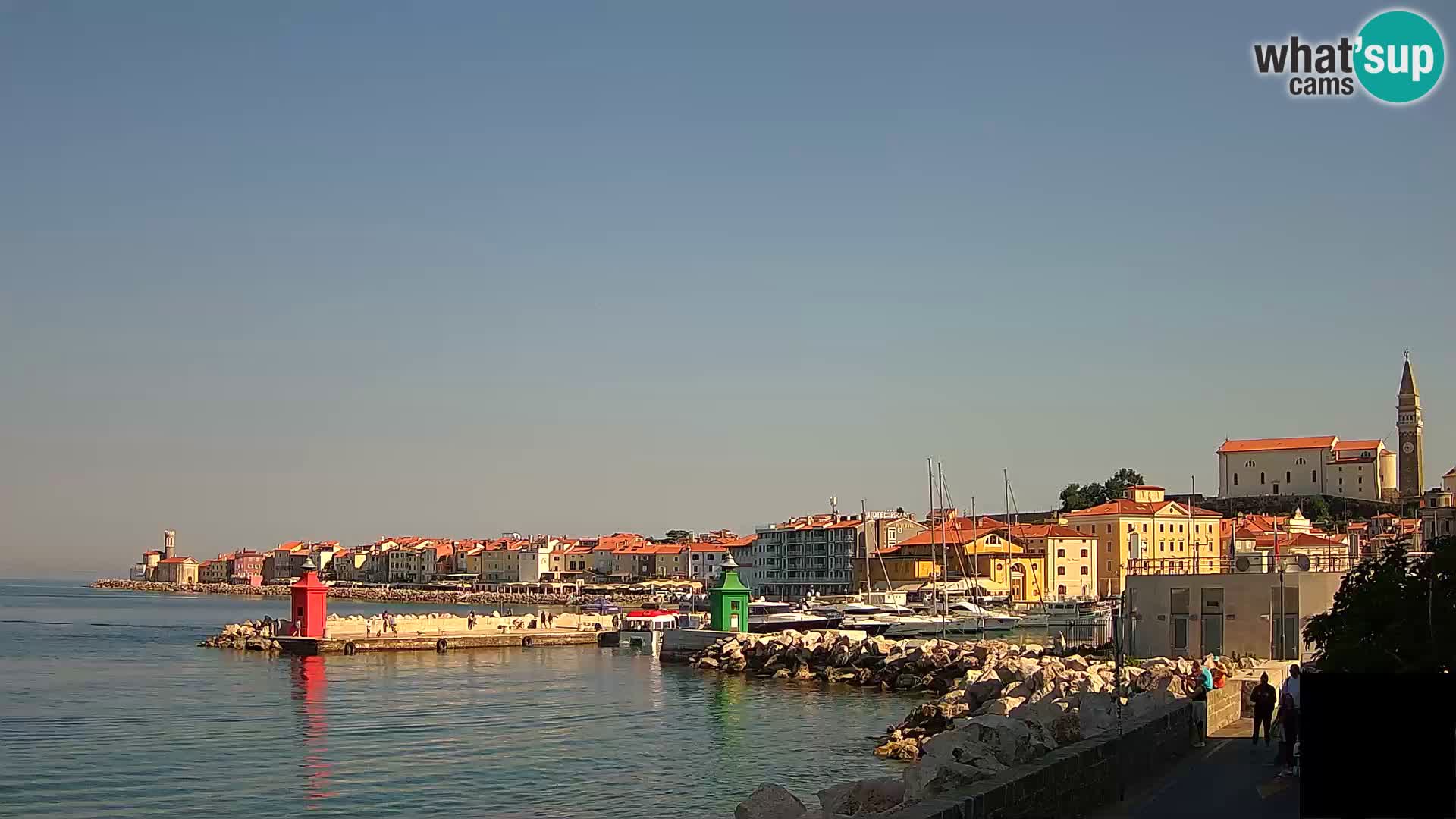 Piran – view to Punta and Mandrač