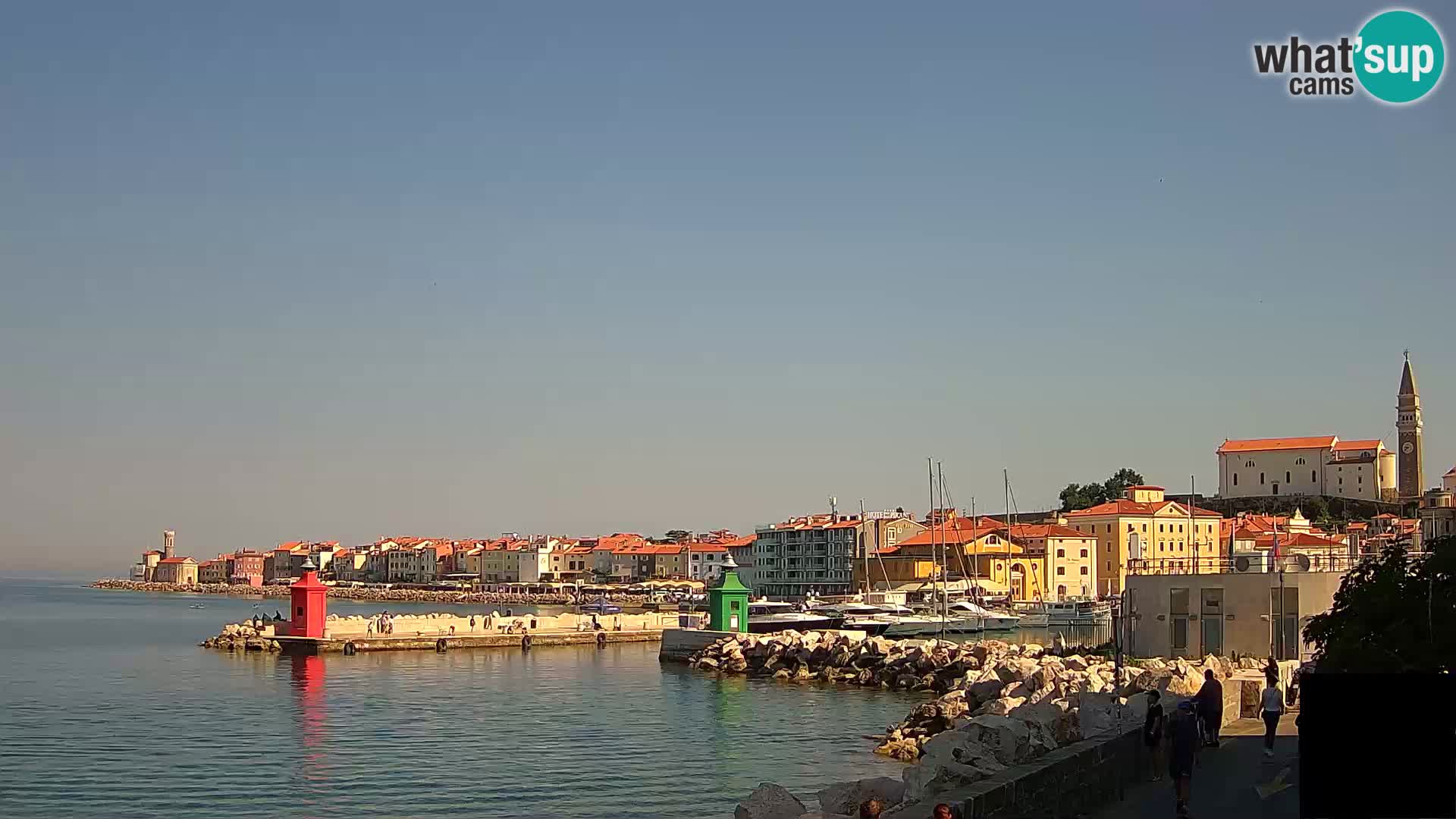 Piran – view to Punta and Mandrač