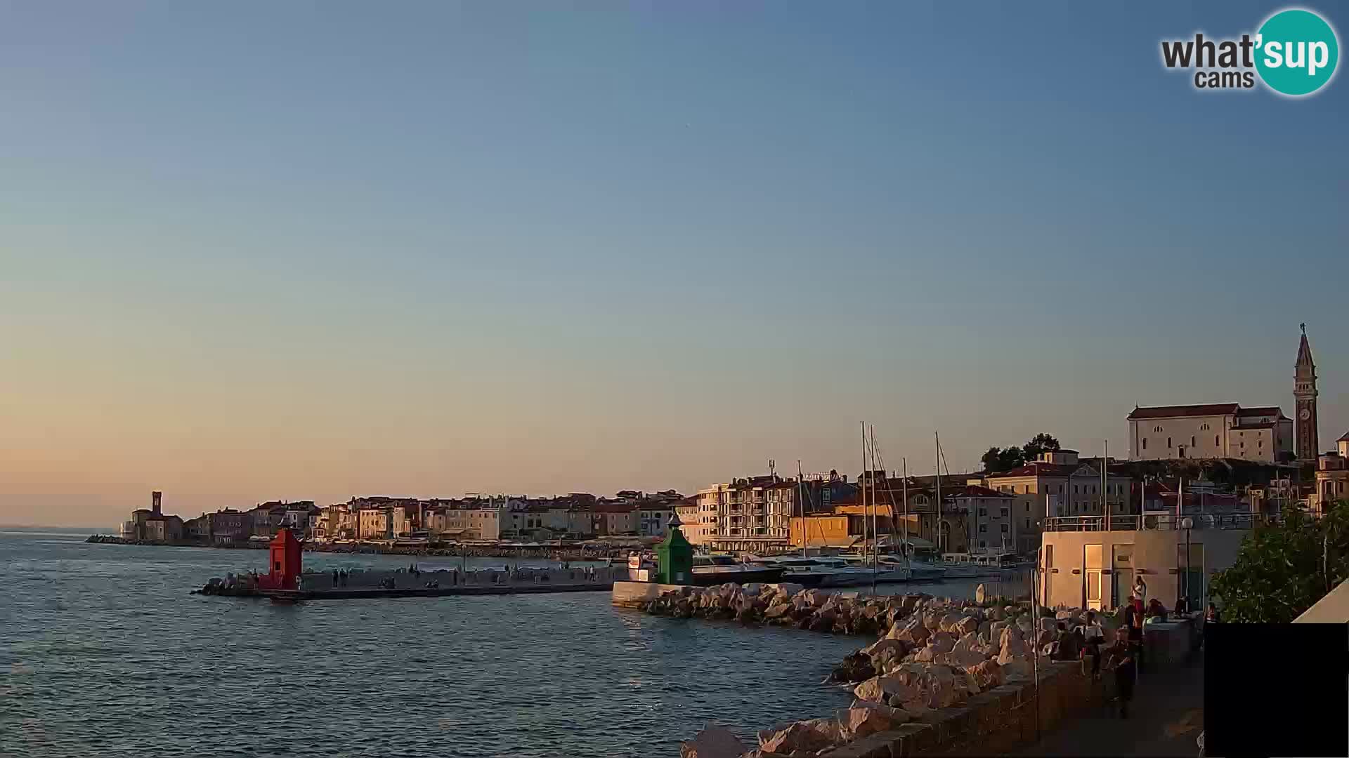Piran – view to Punta and Mandrač