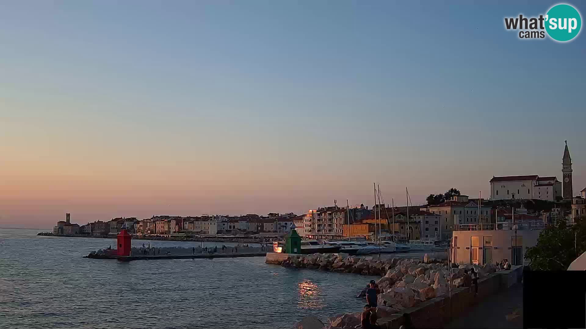 Pirano – vista verso la Punta e il “Mandrač”