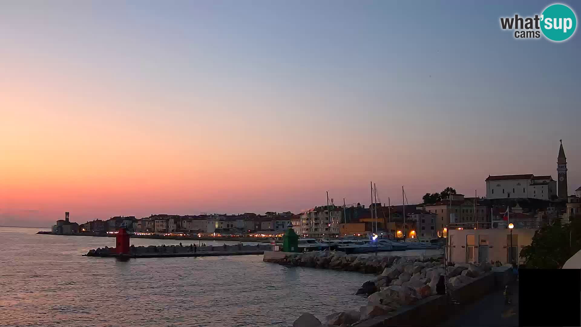 Piran – view to Punta and Mandrač